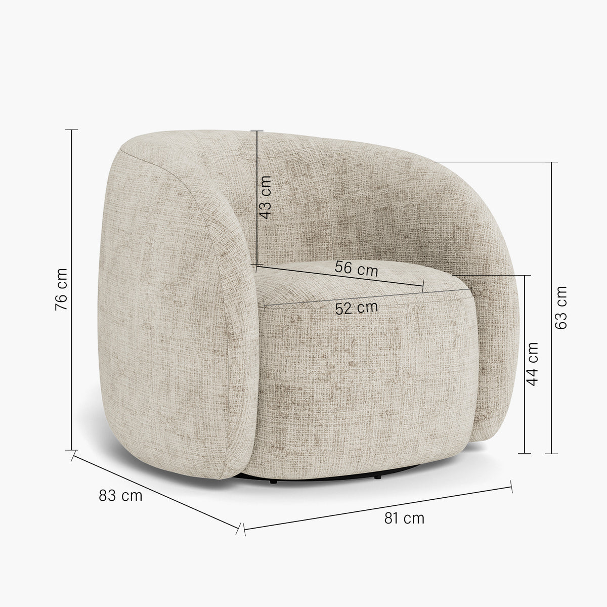 Sofá 1 Cuerpo Lodi Beige
