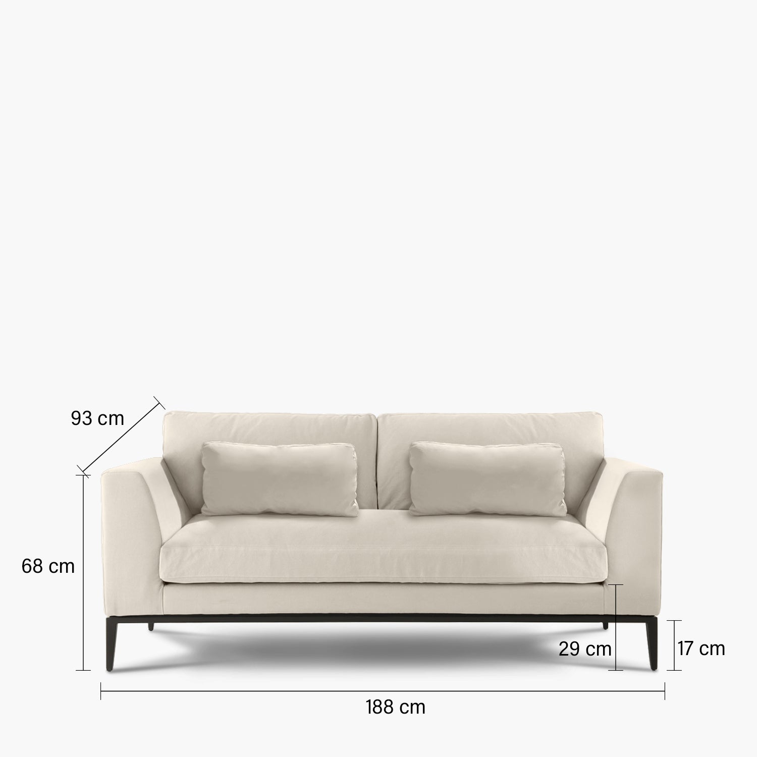 Sofá 2.5 cuerpos Alan Beige