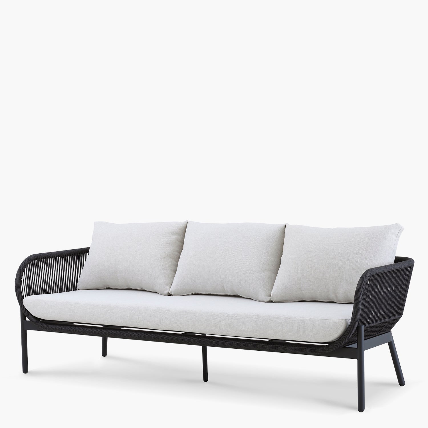 Sofá 3C Porto Belo Negro