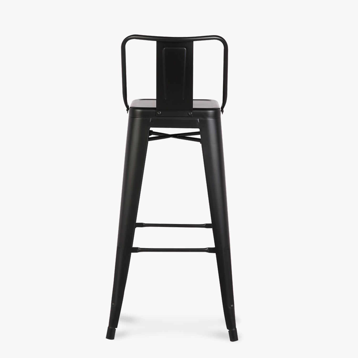 Taburete Alto 77 Tolix c/resp Negro