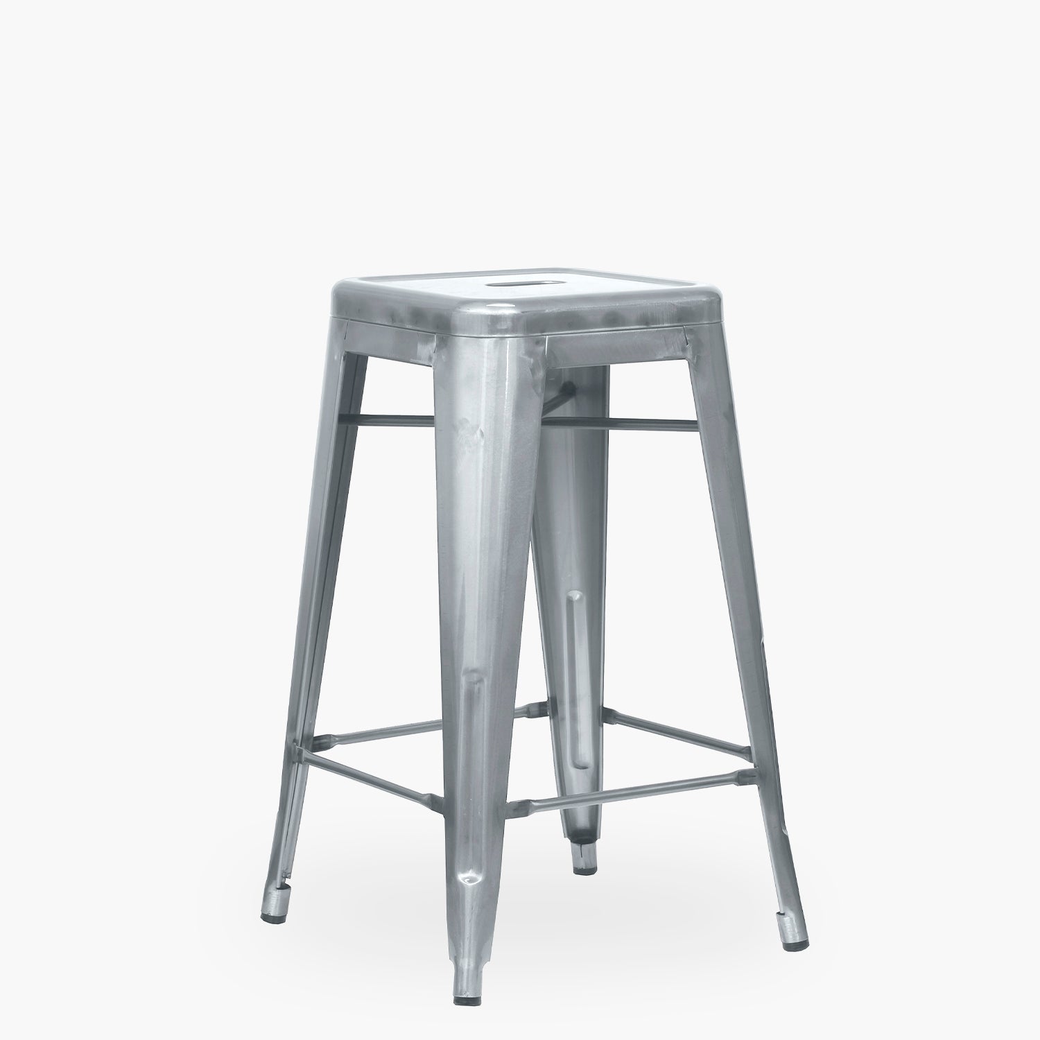 Taburete Medio 67 Tolix Plata