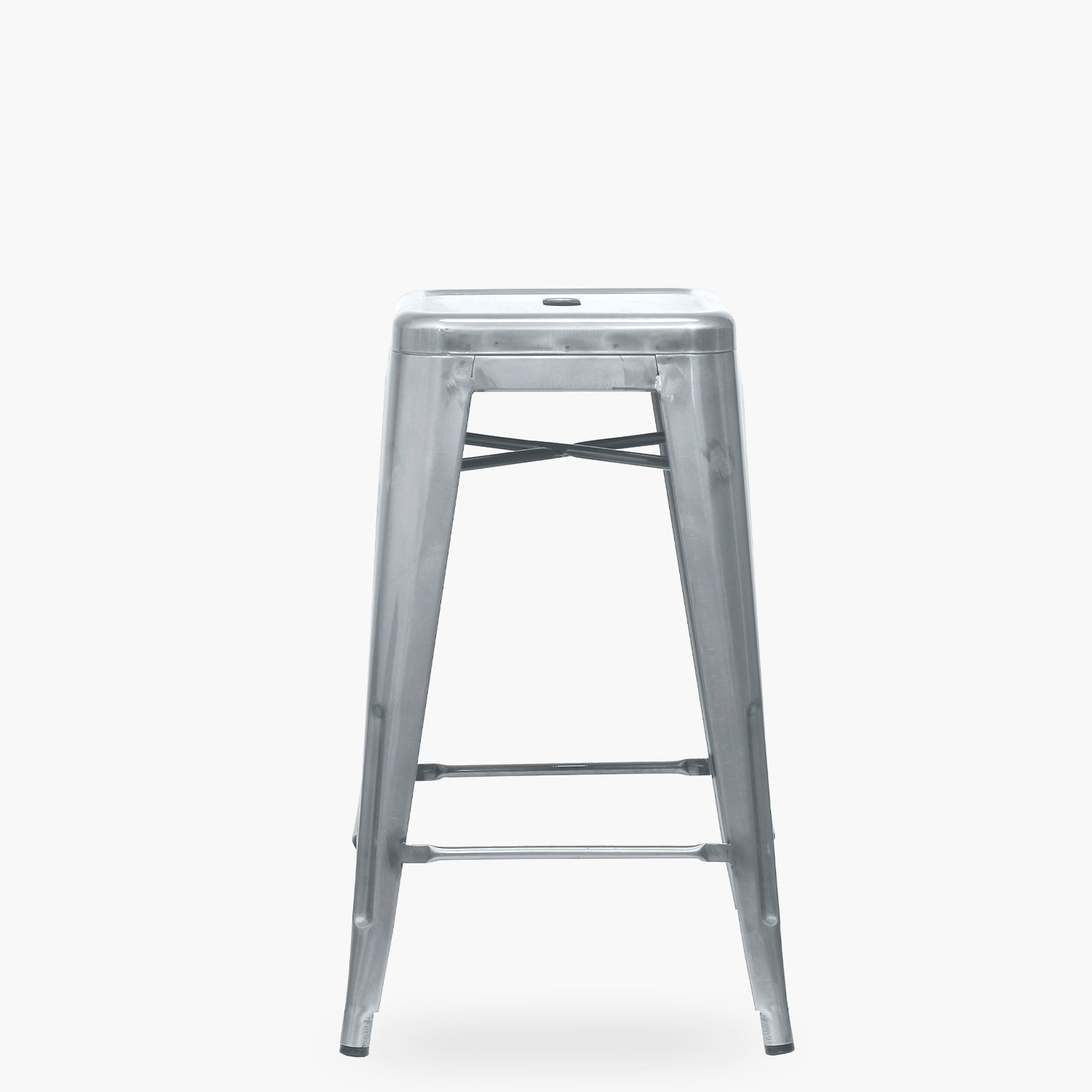 Taburete Medio 67 Tolix Plata