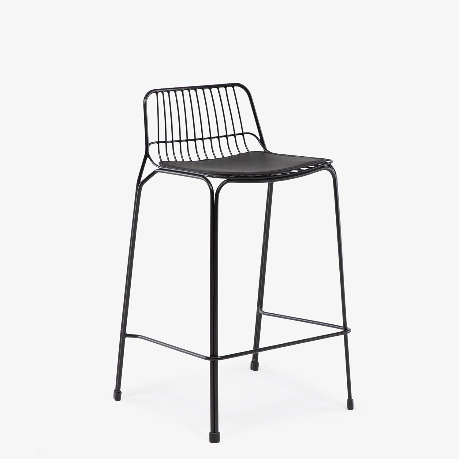 Taburete Medio Metal Isabella Negro - Form Design