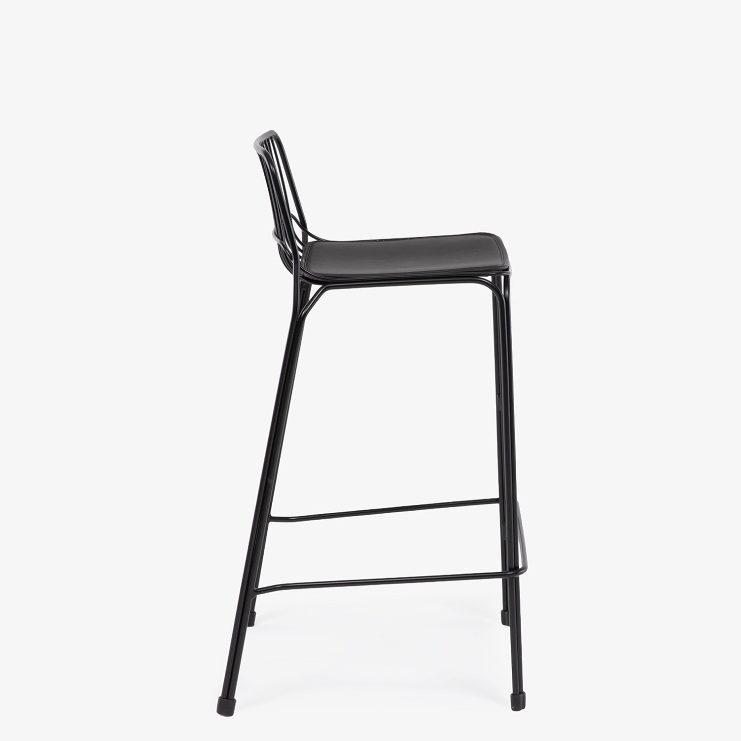 Taburete Medio Metal Isabella Negro - Form Design