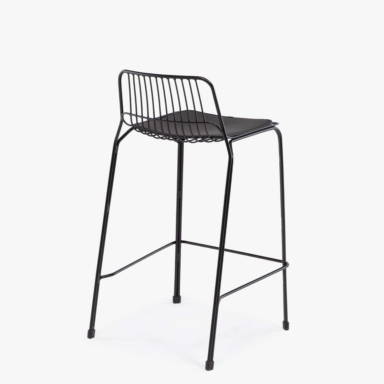 Taburete Medio Metal Isabella Negro - Form Design