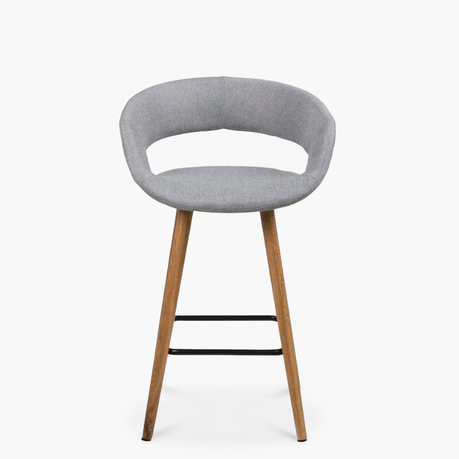Taburete Medio 66 Tapiz Grace Gris - Form Design