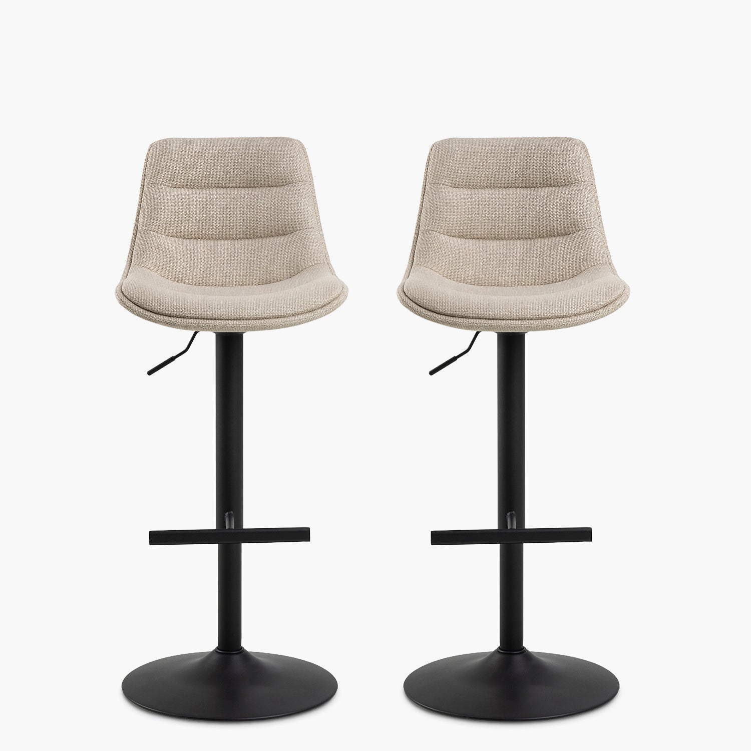 Pack 2 Taburete Medio Adisa Beige