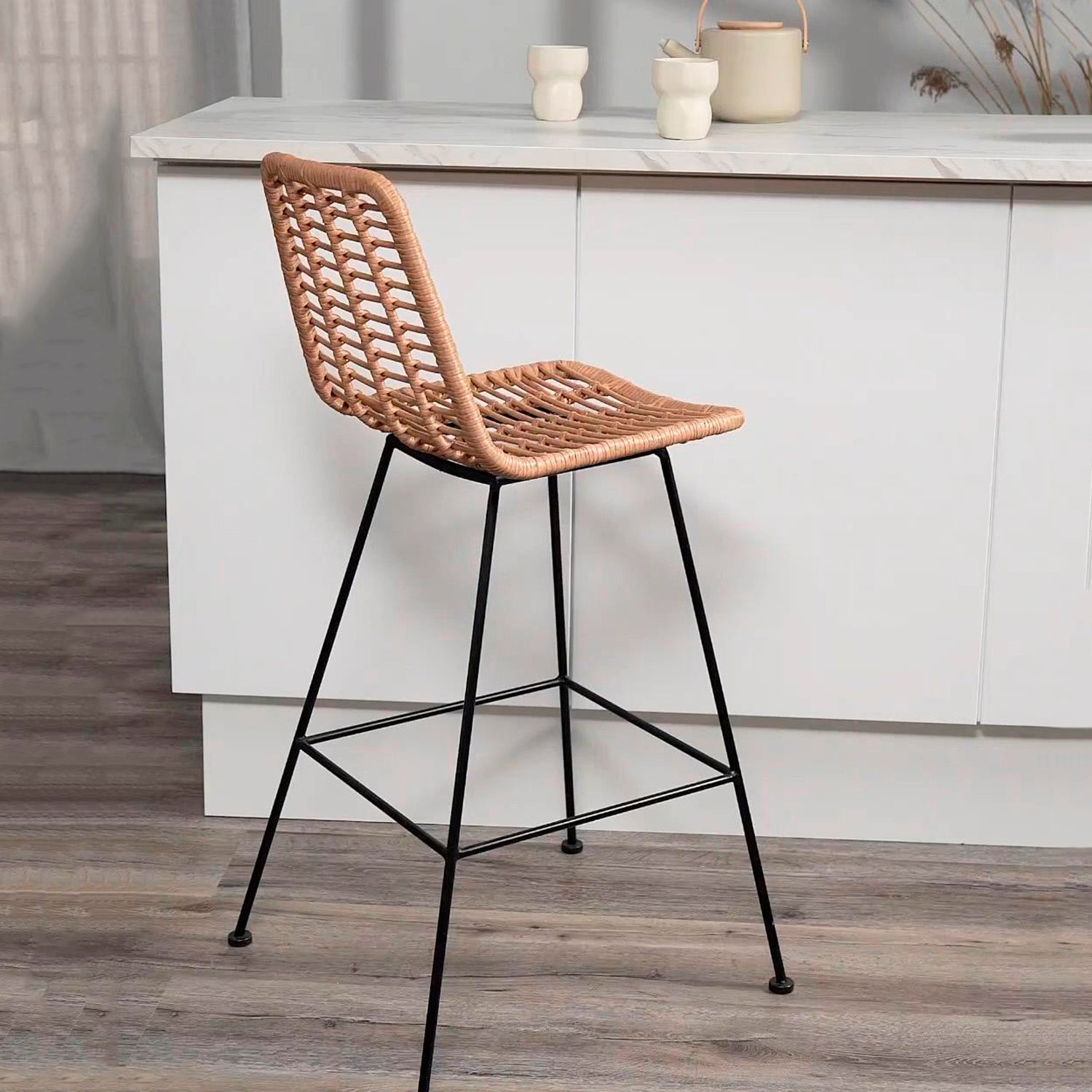 Taburete alto ratan sintetico Creta - Form Design