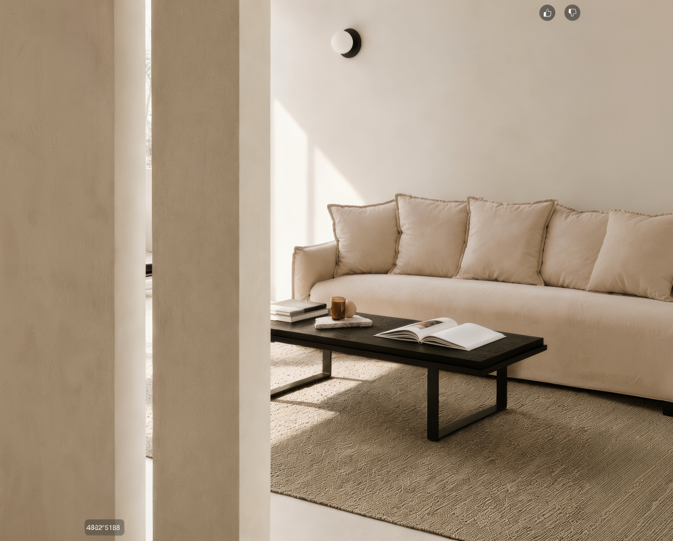 Living acogedor para el invierno con sofá confortable, alfombra mullida, cojines, manta y decoración en tonos cálidos.