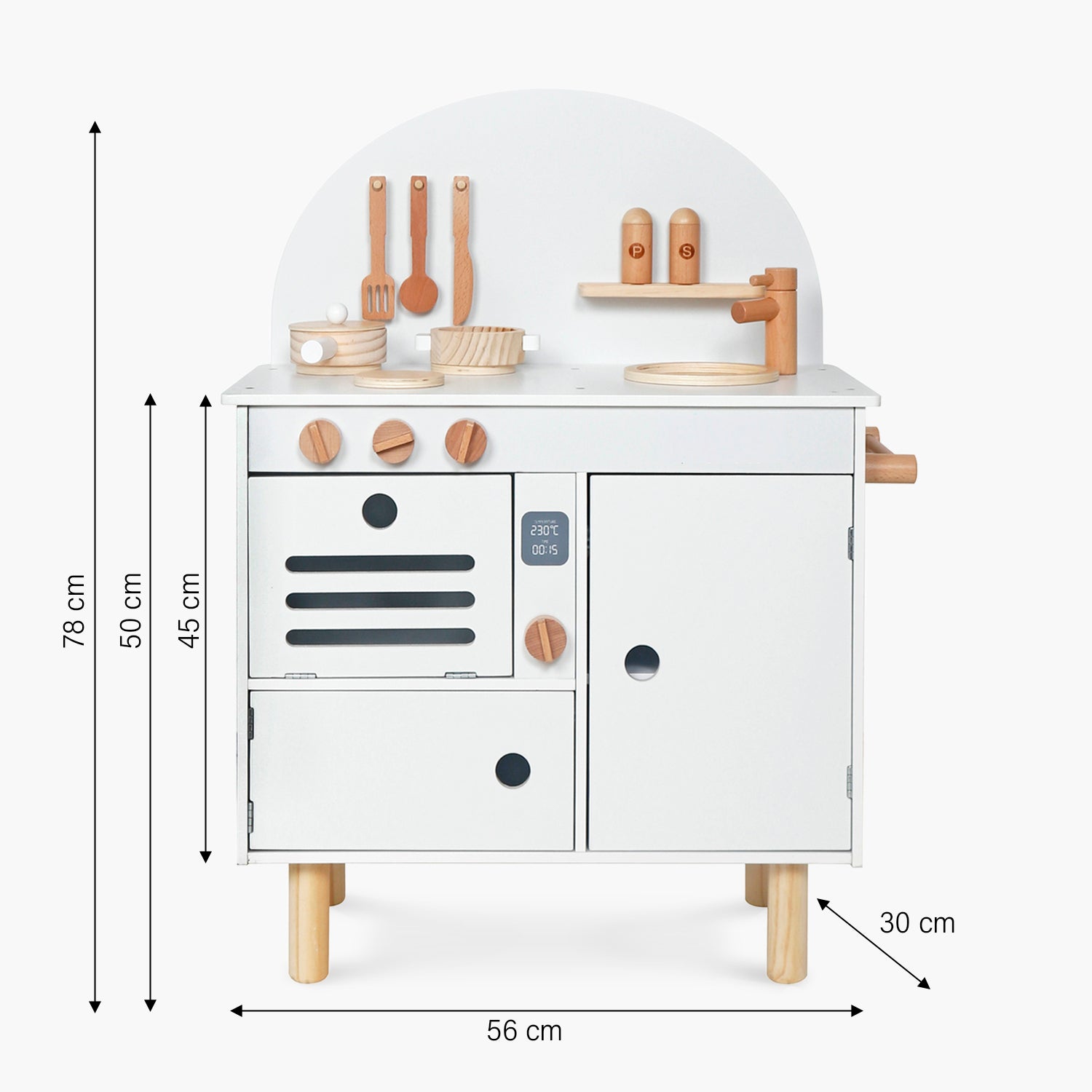 Cocina Infantil de Madera Chiara Blanco