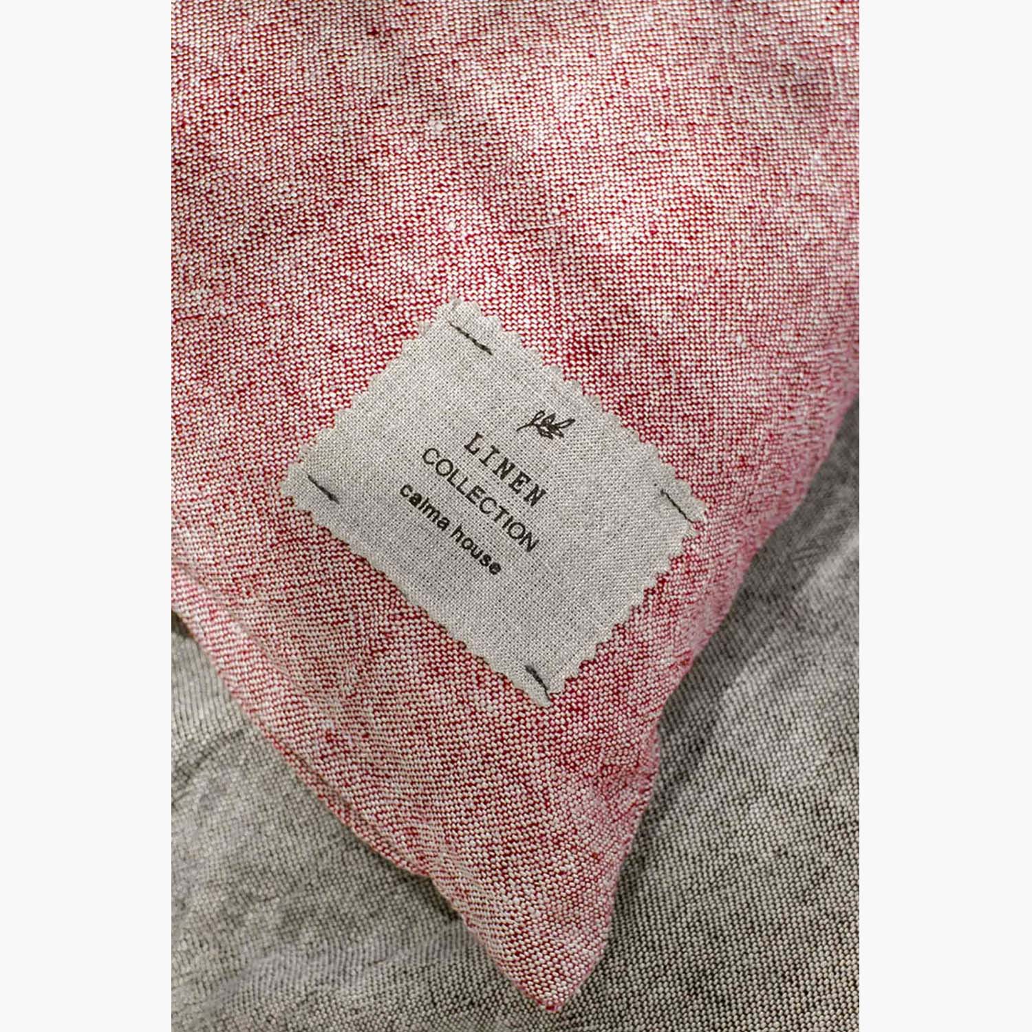 Funda Cojin Leinen 60x60 Rojo