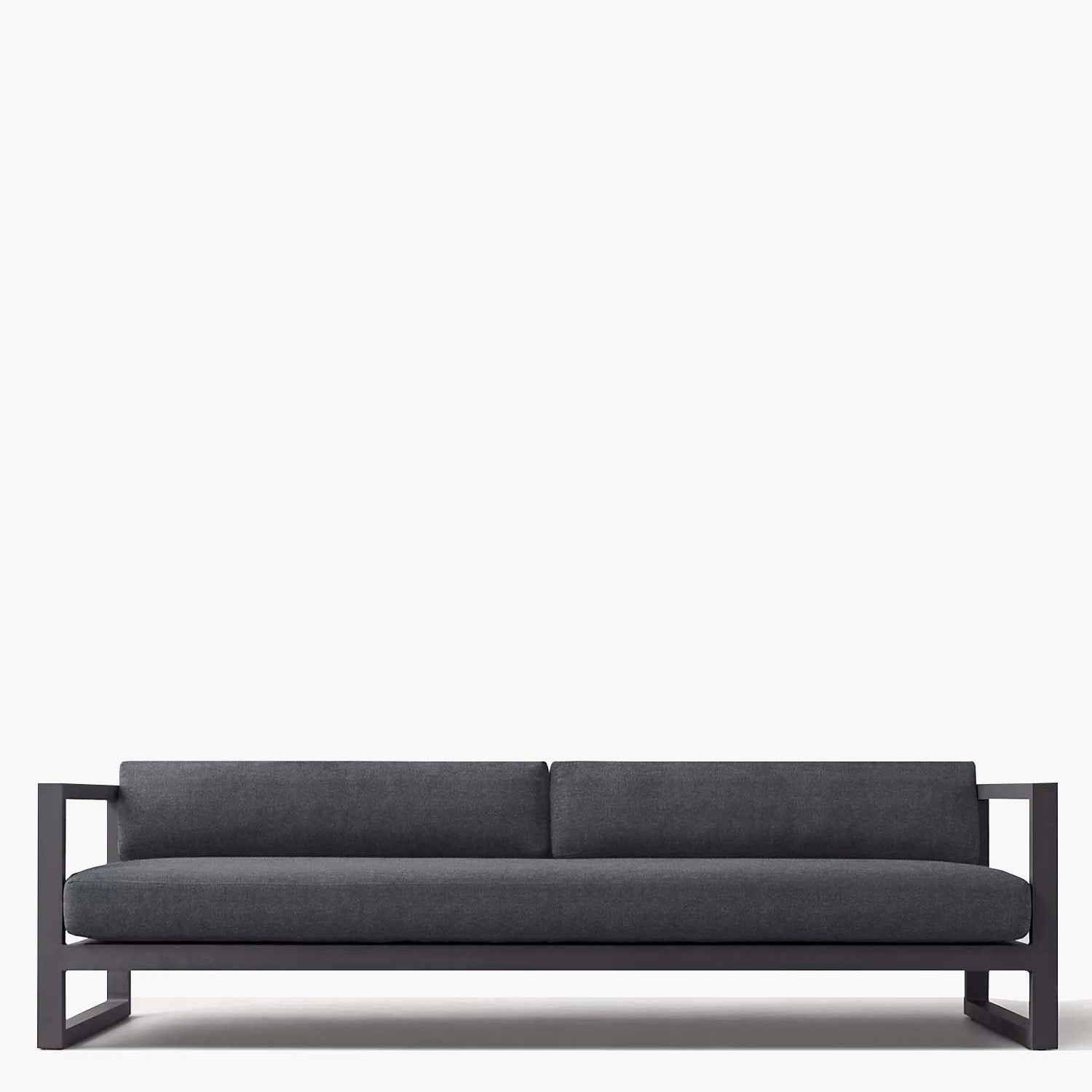 Sofa 3C Terraza Montego LT Gris Oscuro