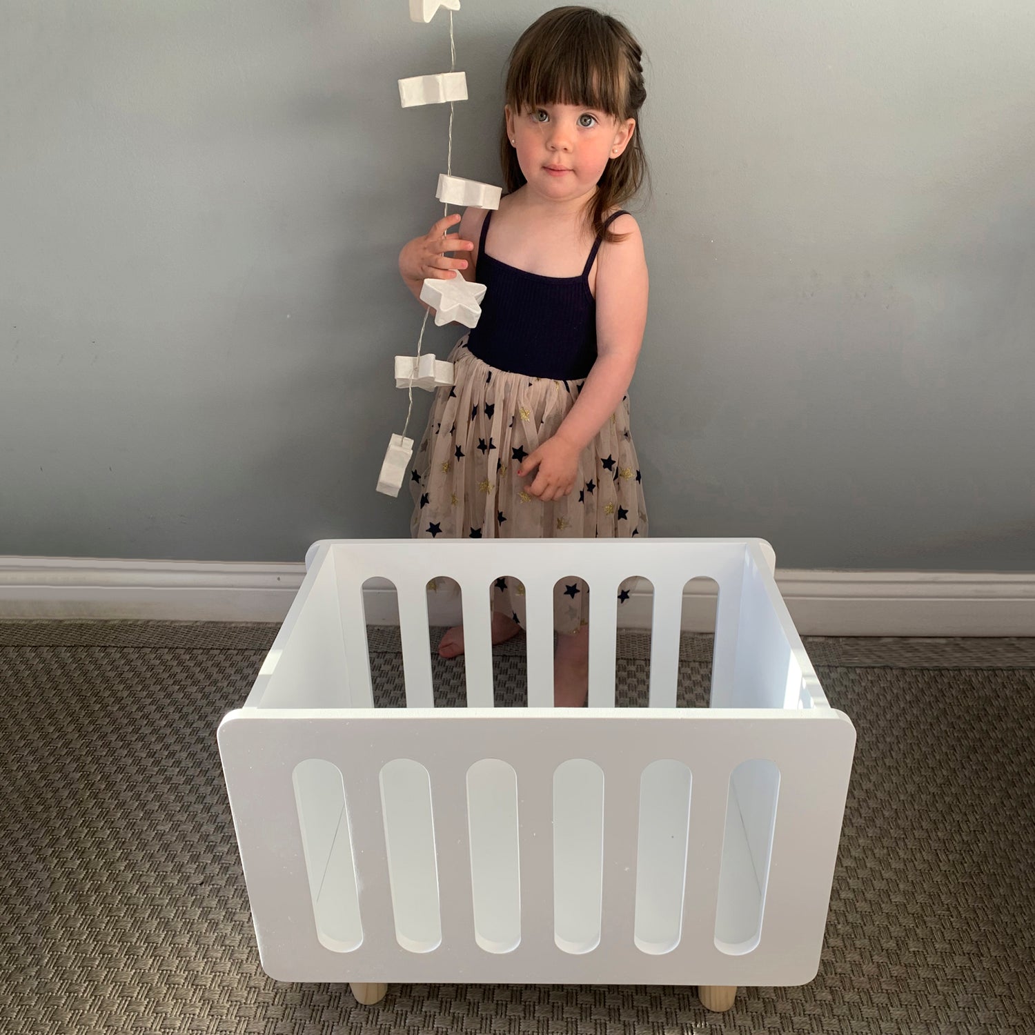 Cuna Infantil de Madera Alba Blanco