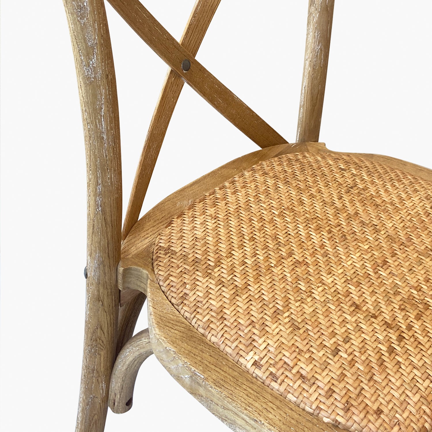 Silla Madera Tradition Rattan Olmo Natural Apilable