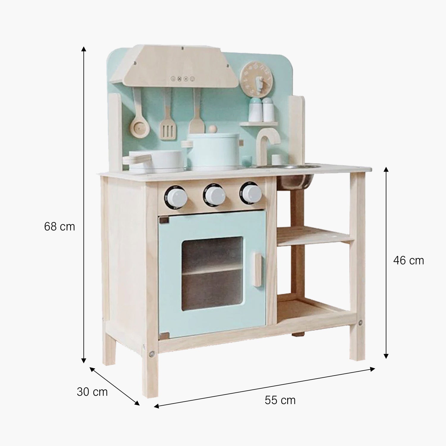 Cocina Infantil de Madera Maia Menta