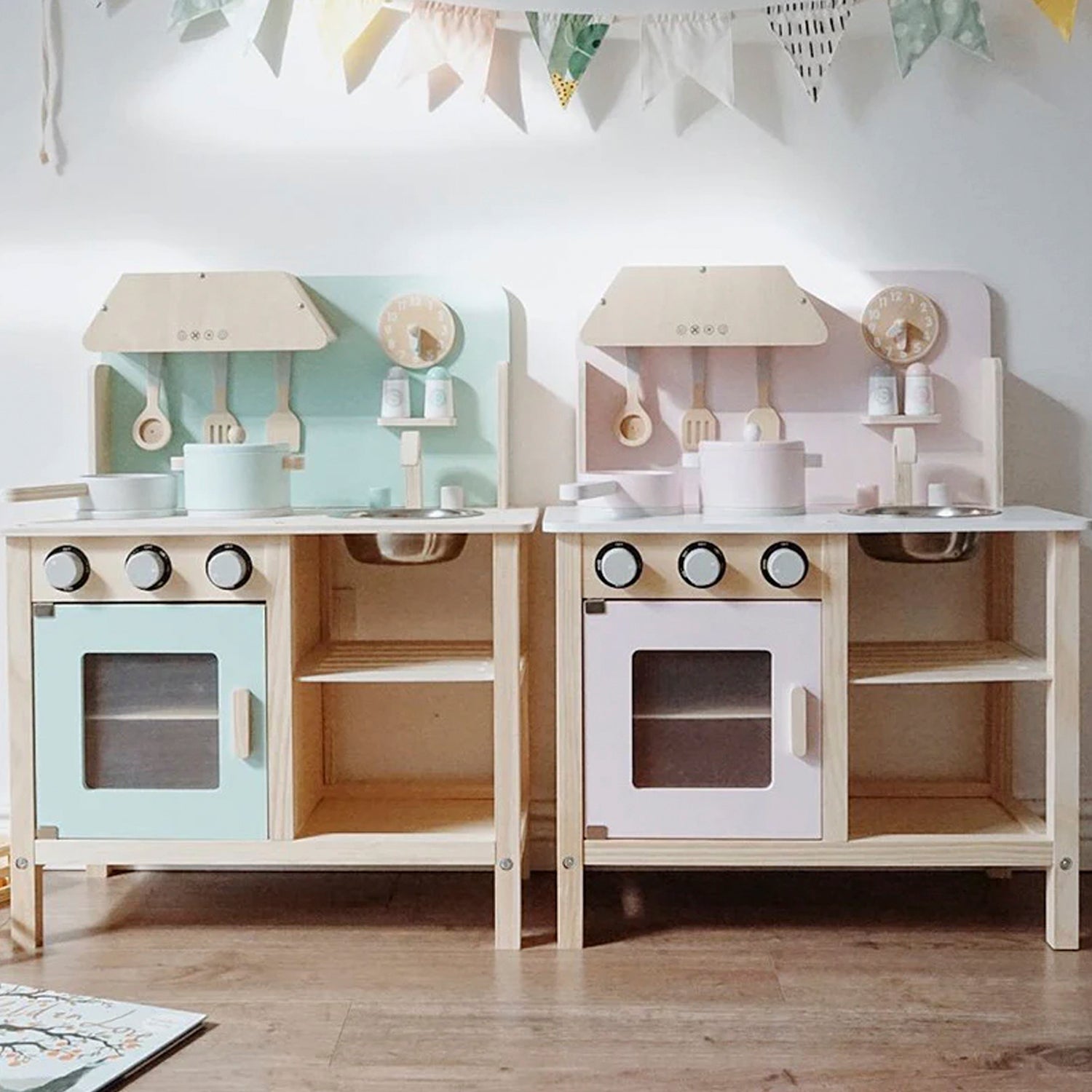 Cocina Infantil de Madera Maia Rosado