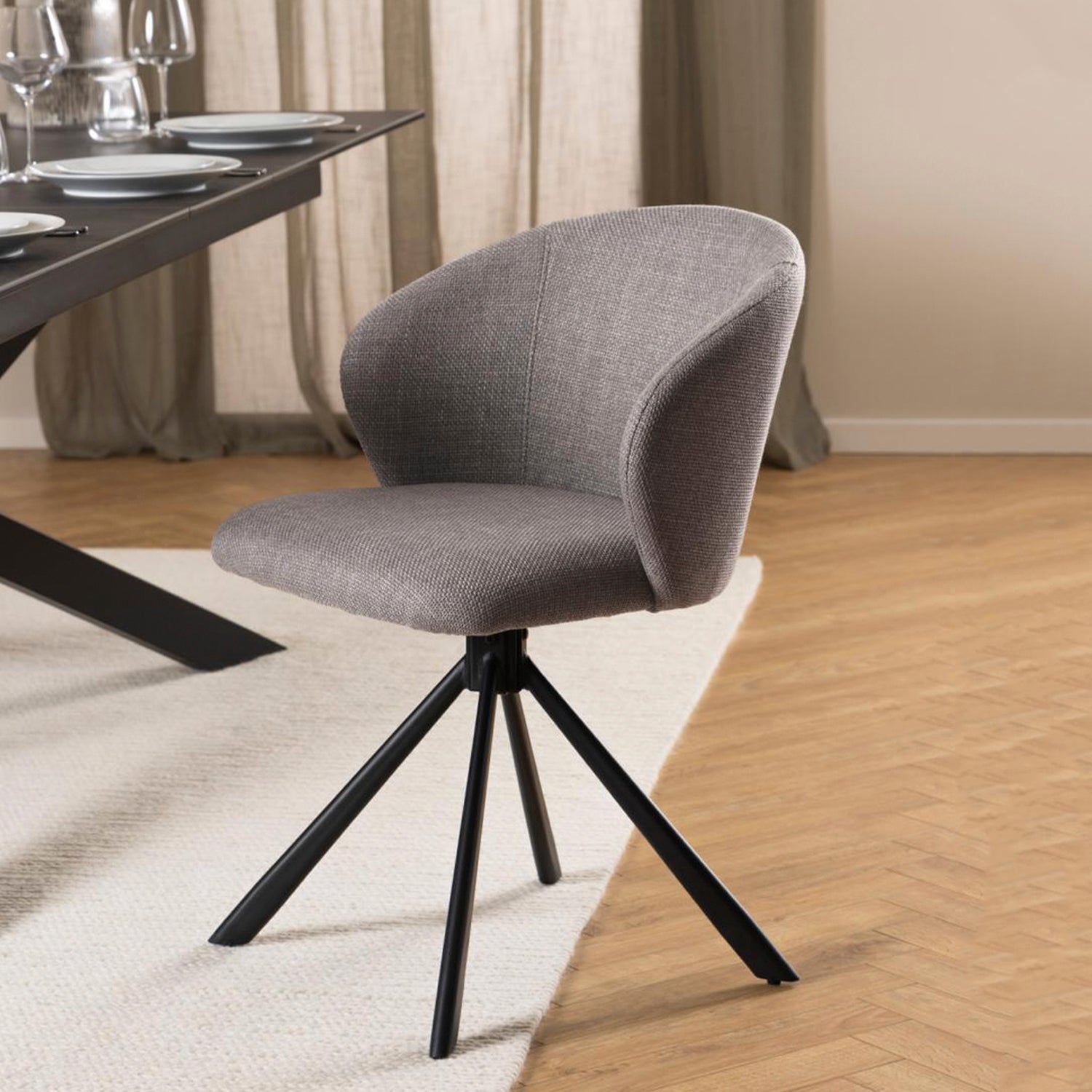 Silla Tapiz Princeton Gris