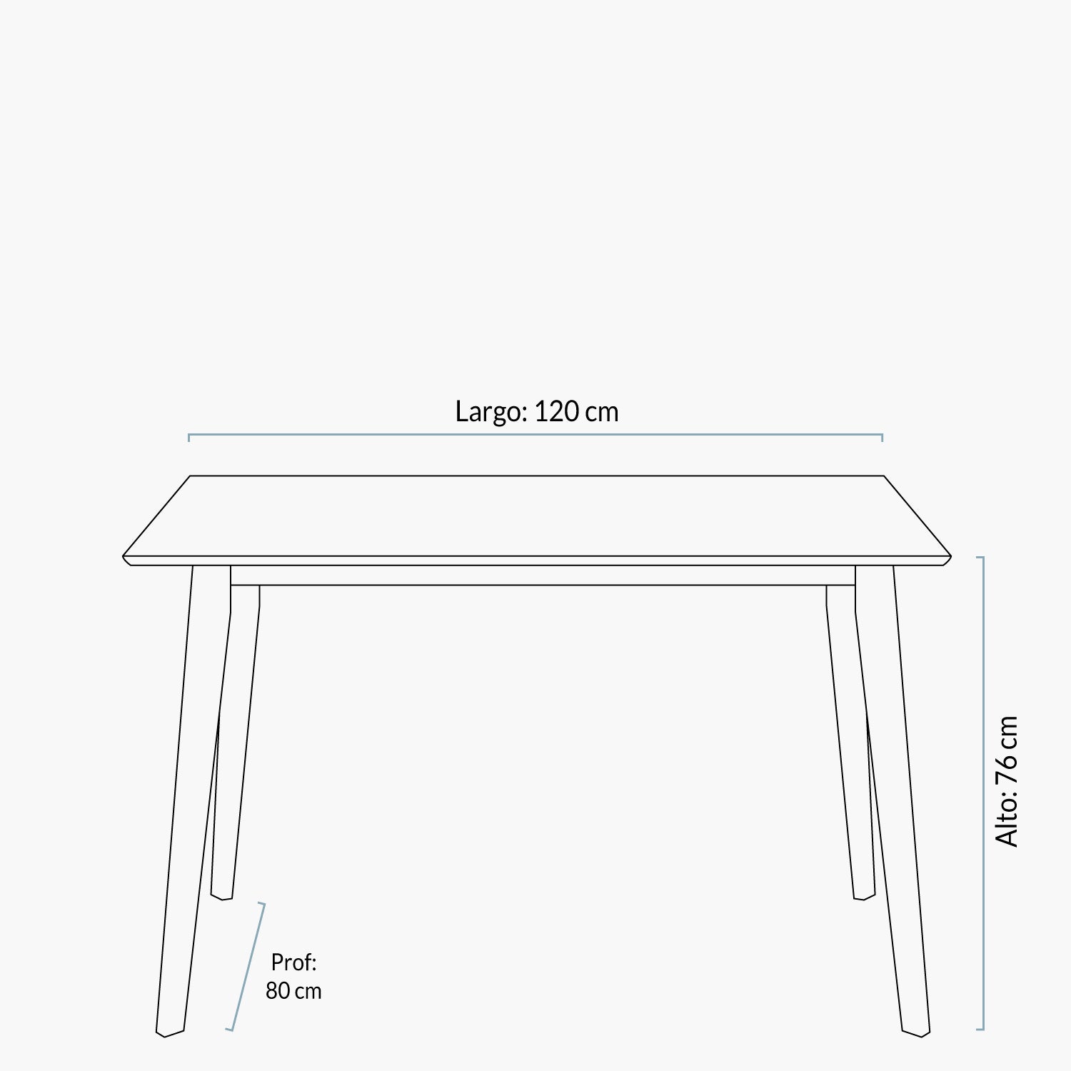 Mesa Comedor Raven 120 Blanco - Form Design