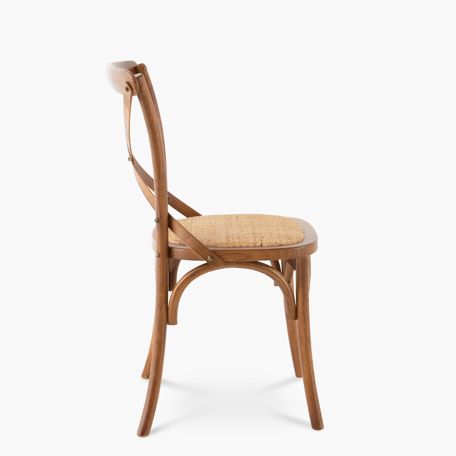 Silla Madera Tradition Rattan Nogal