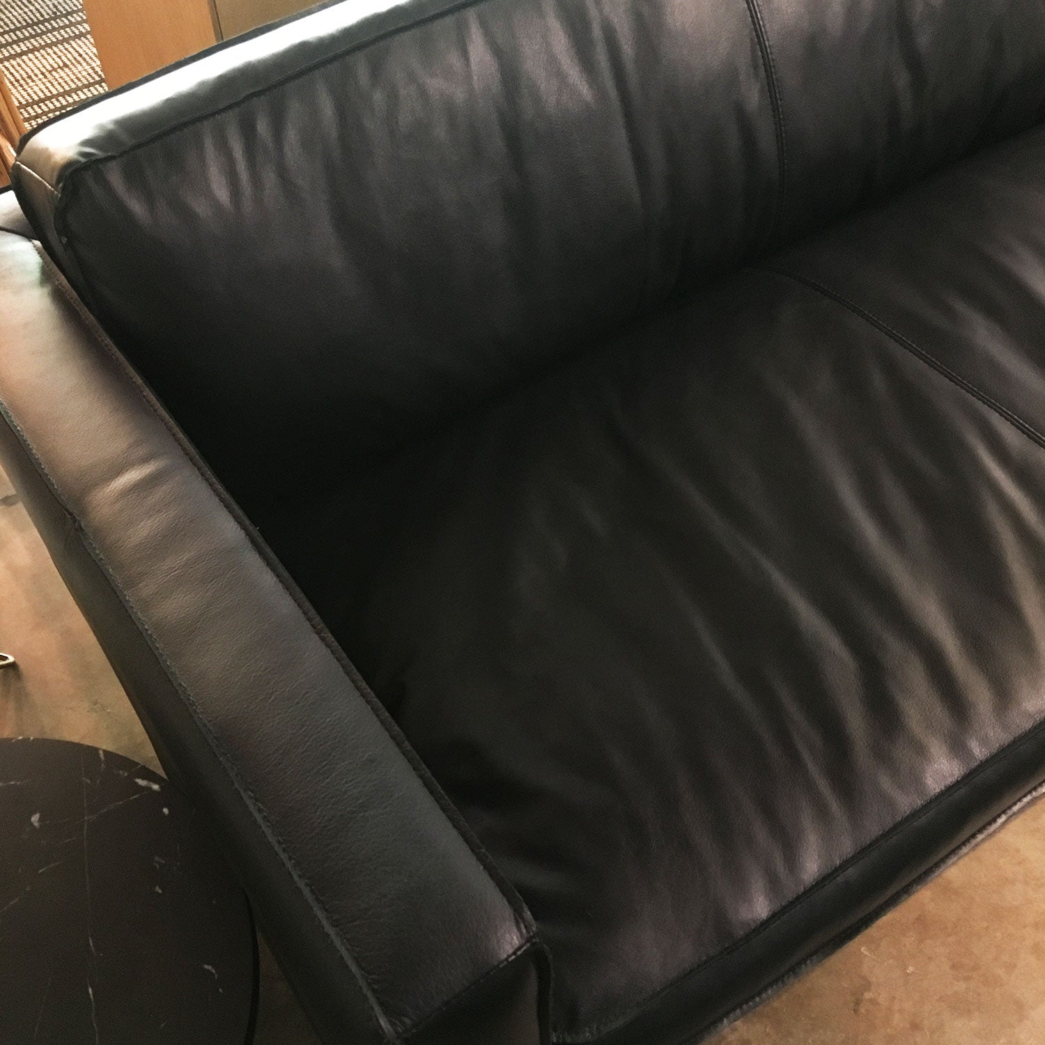 Sofa 3C Sinatra Cuero Negro