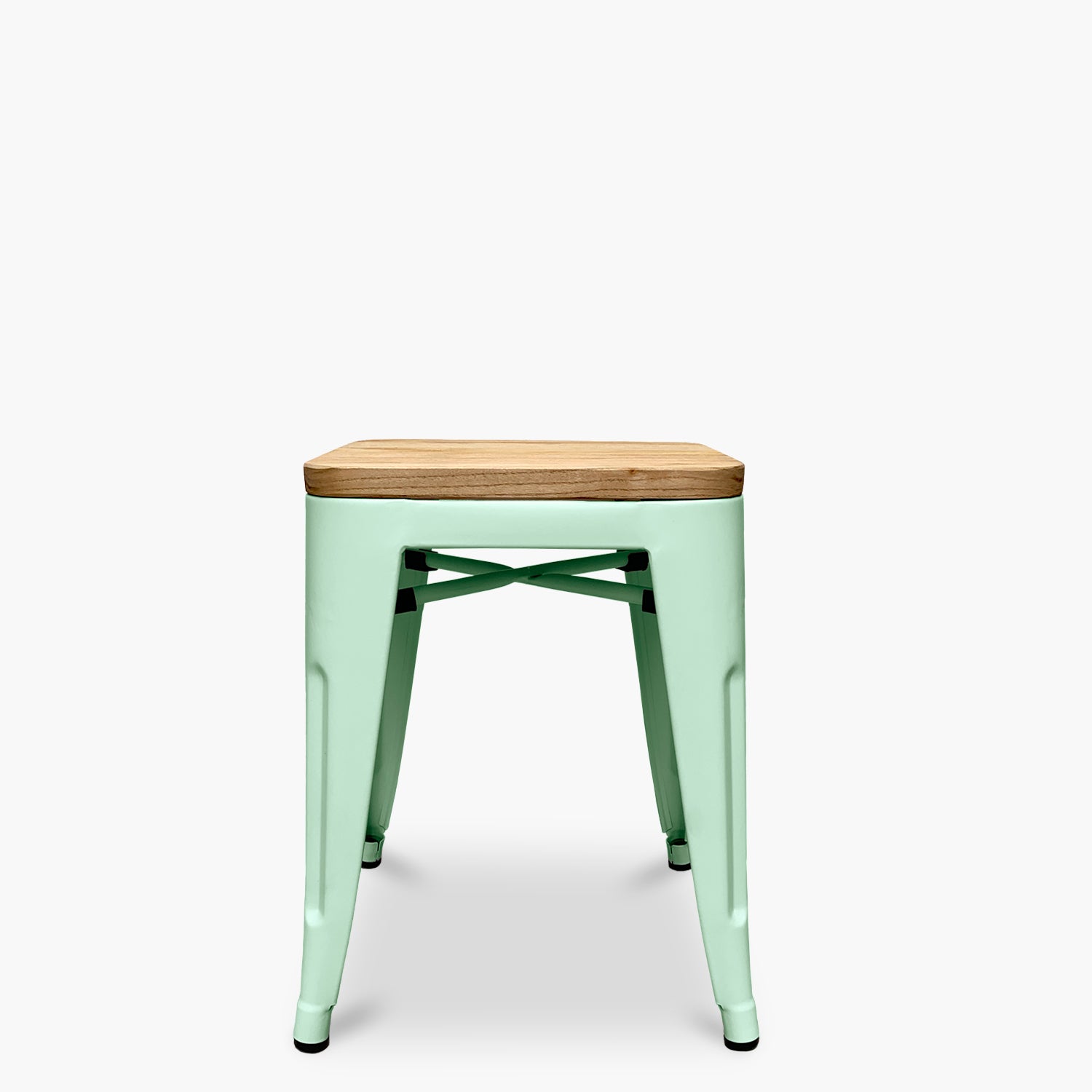 Piso Tolix Asiento Madera Menta