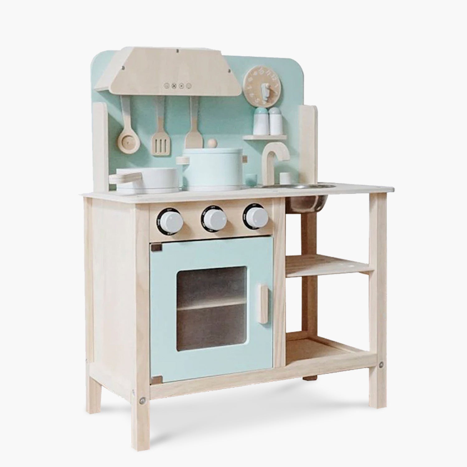 Cocina Infantil de Madera Maia Menta