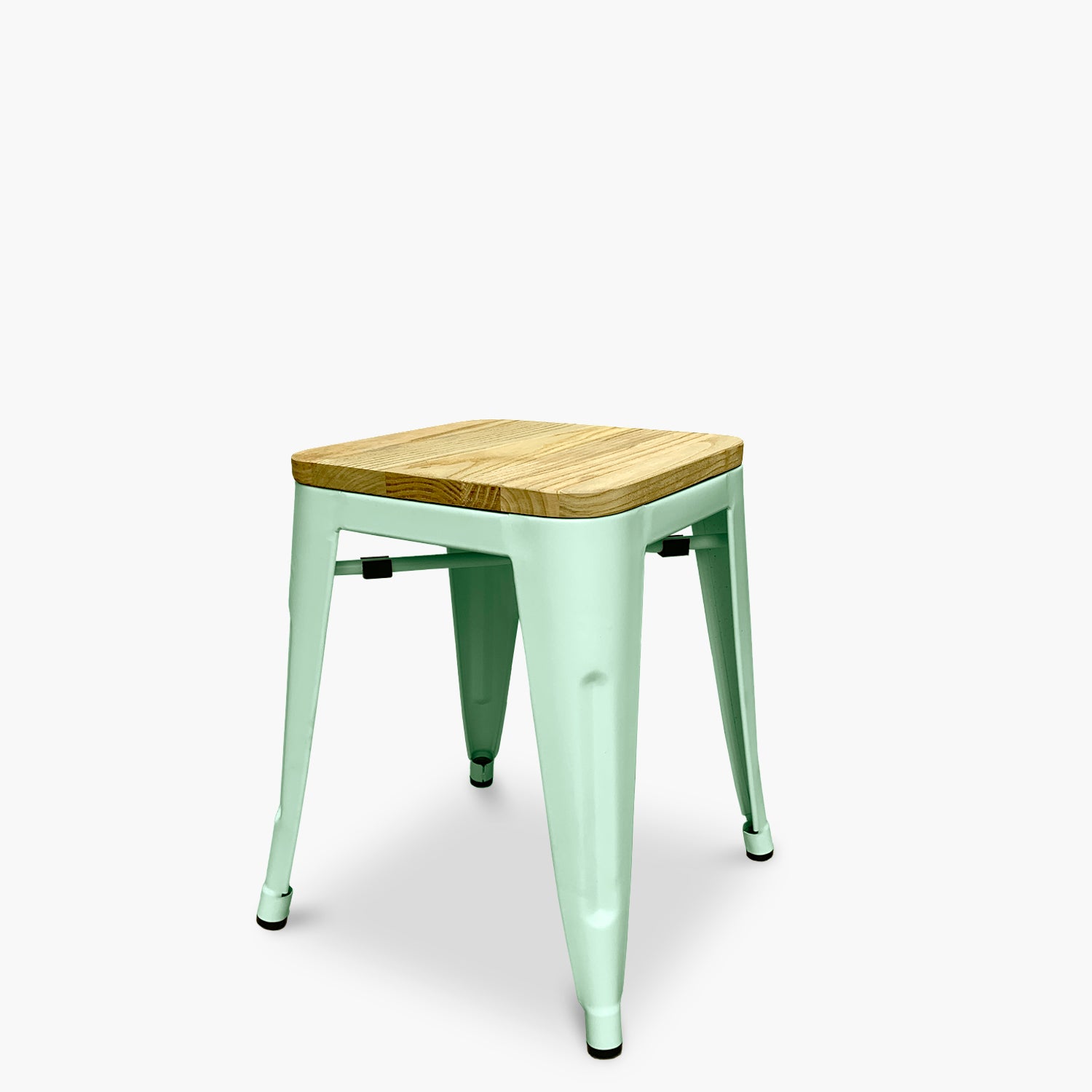 Piso Tolix Asiento Madera Menta