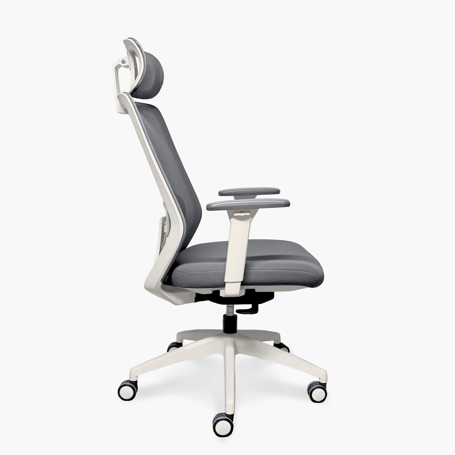 Silla Oficina Focus Gris Claro con cabecero