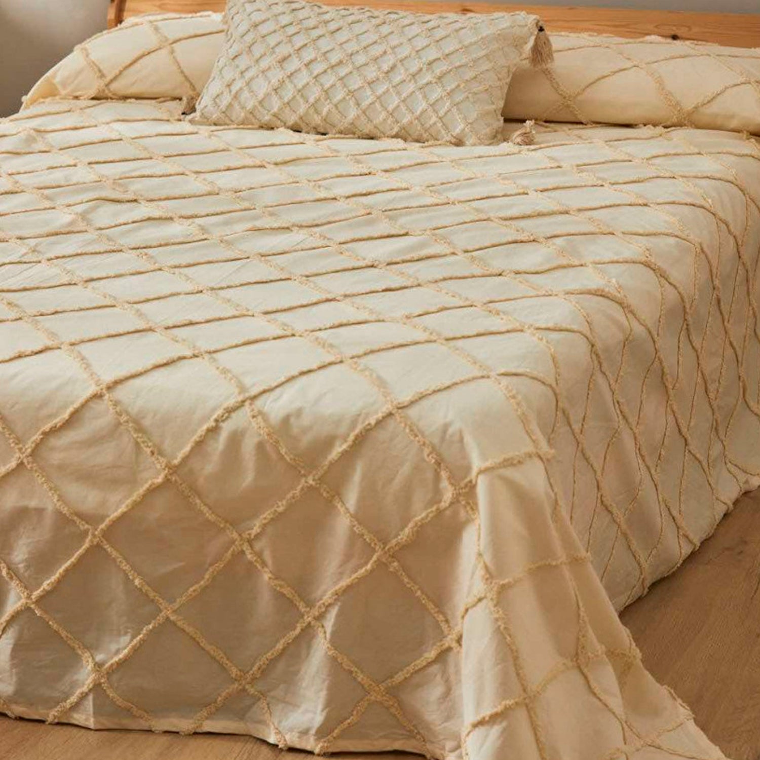 Cubrecama Royal2 240x260 Crudo (cama 2 plazas o Queen)