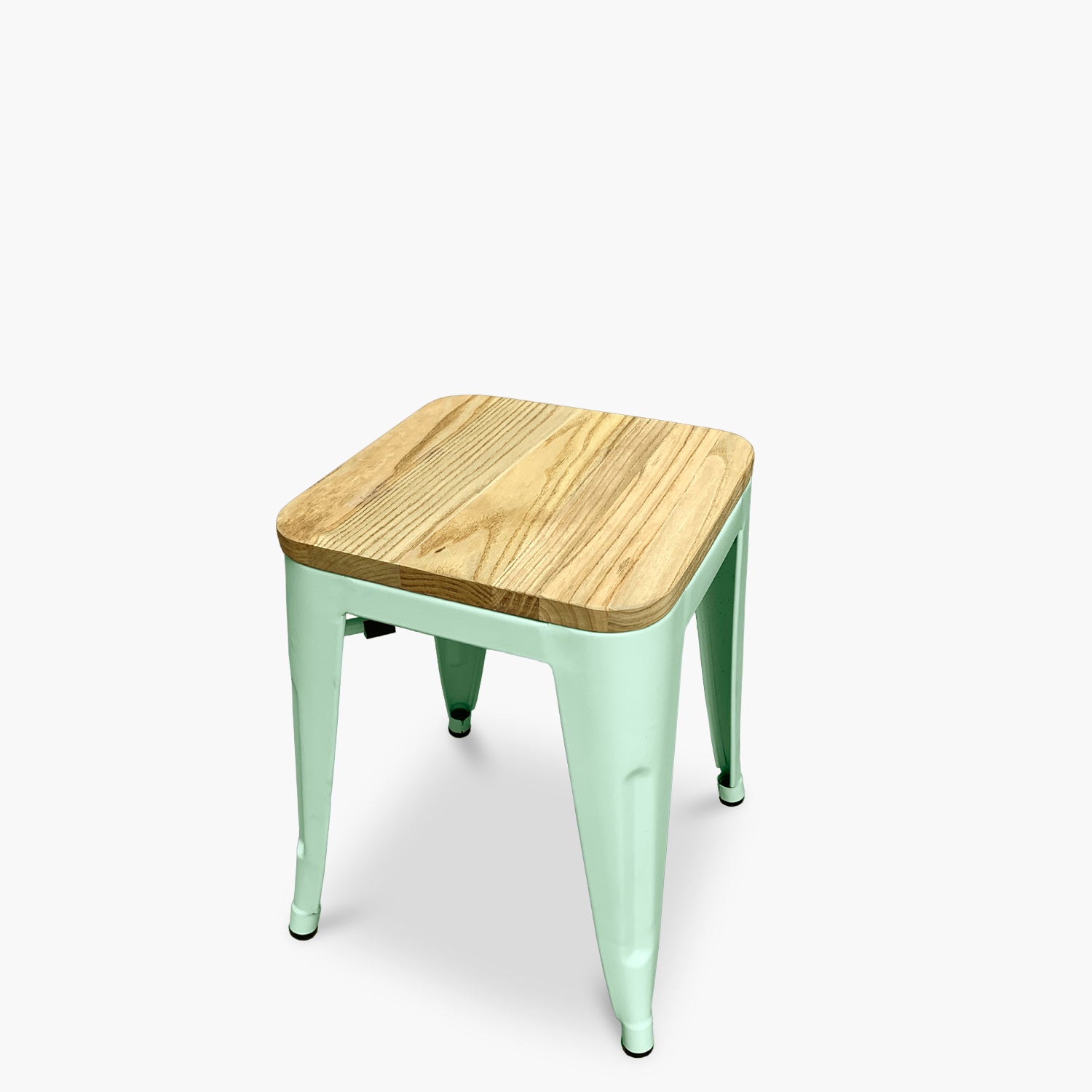 Piso Tolix Asiento Madera Menta