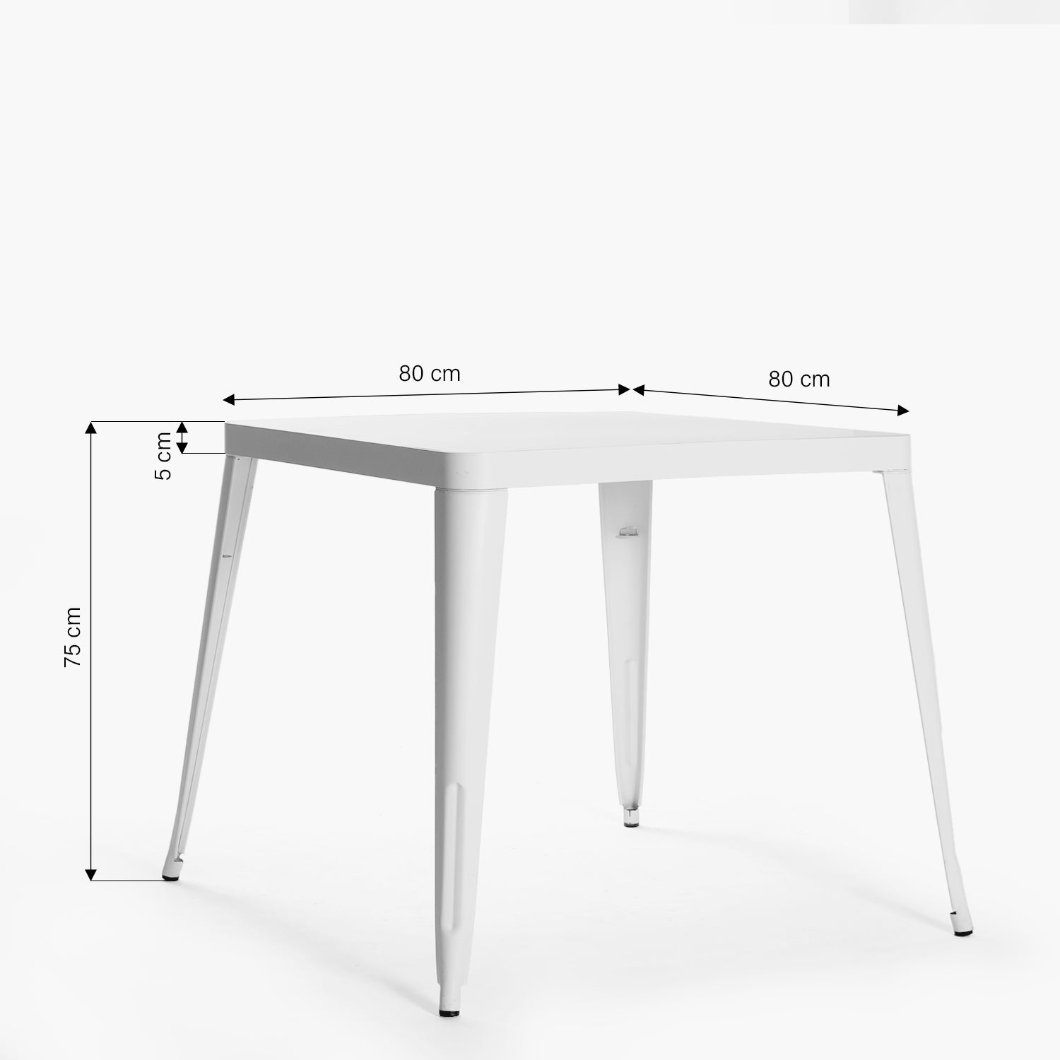 Mesa Comedor Metálica Tolix Blanco