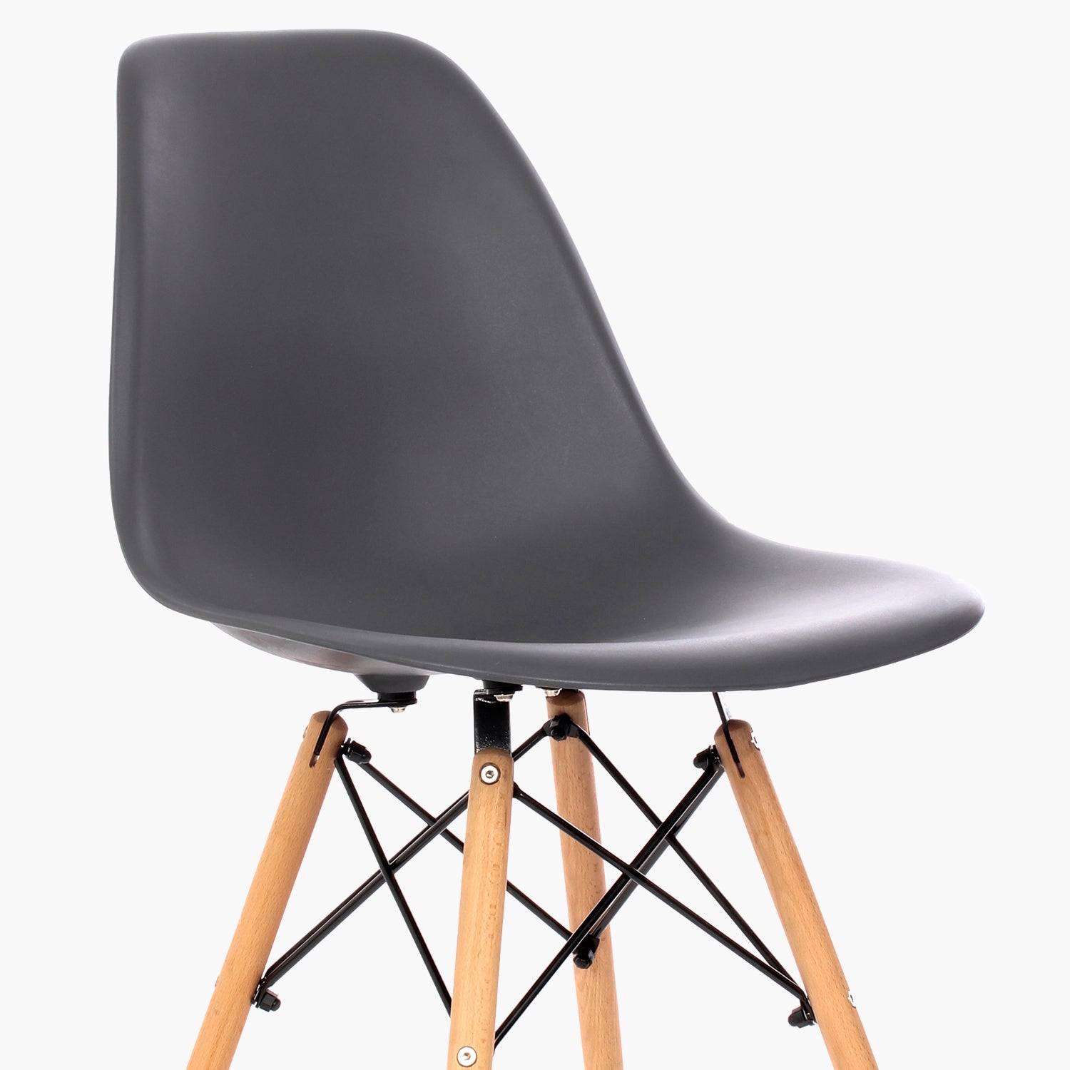 Silla DSW Réplica Eames Gris Oscuro