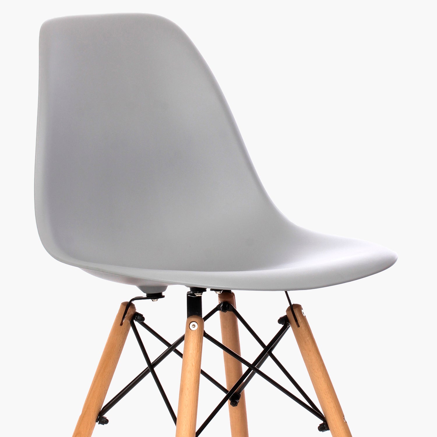 Silla DSW Réplica Eames Gris Claro