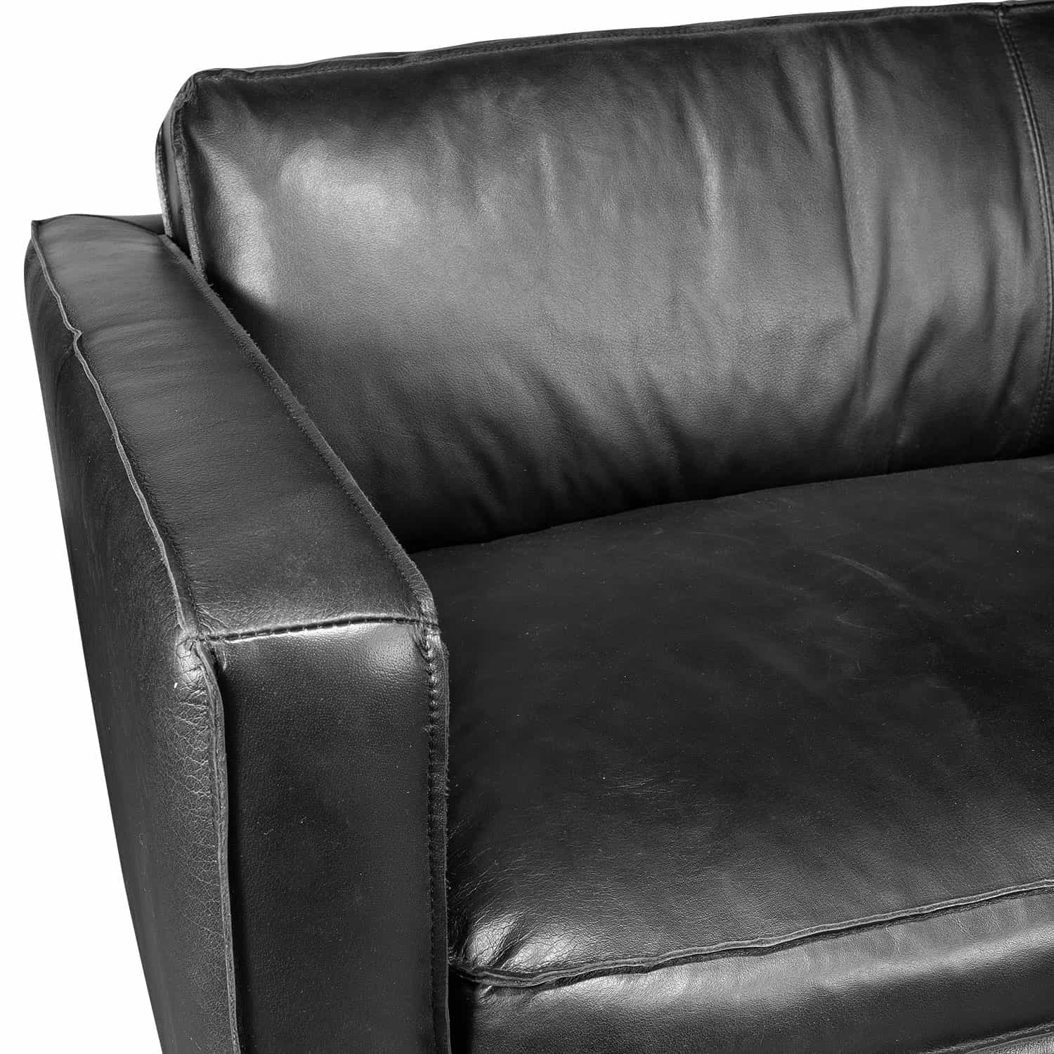 Sofa 3C Sinatra Cuero Negro