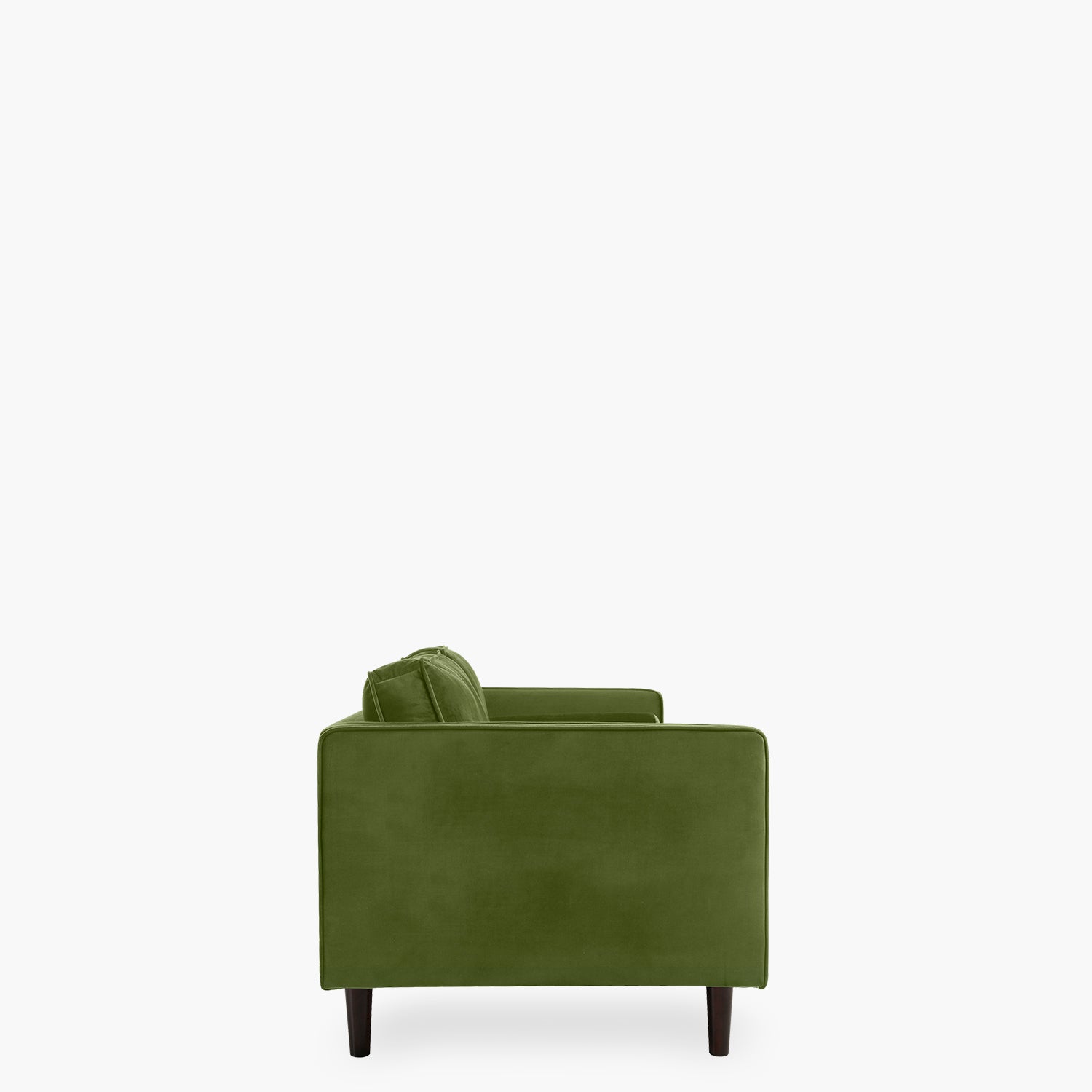 Sofá Polo velvet 3C verde musgo