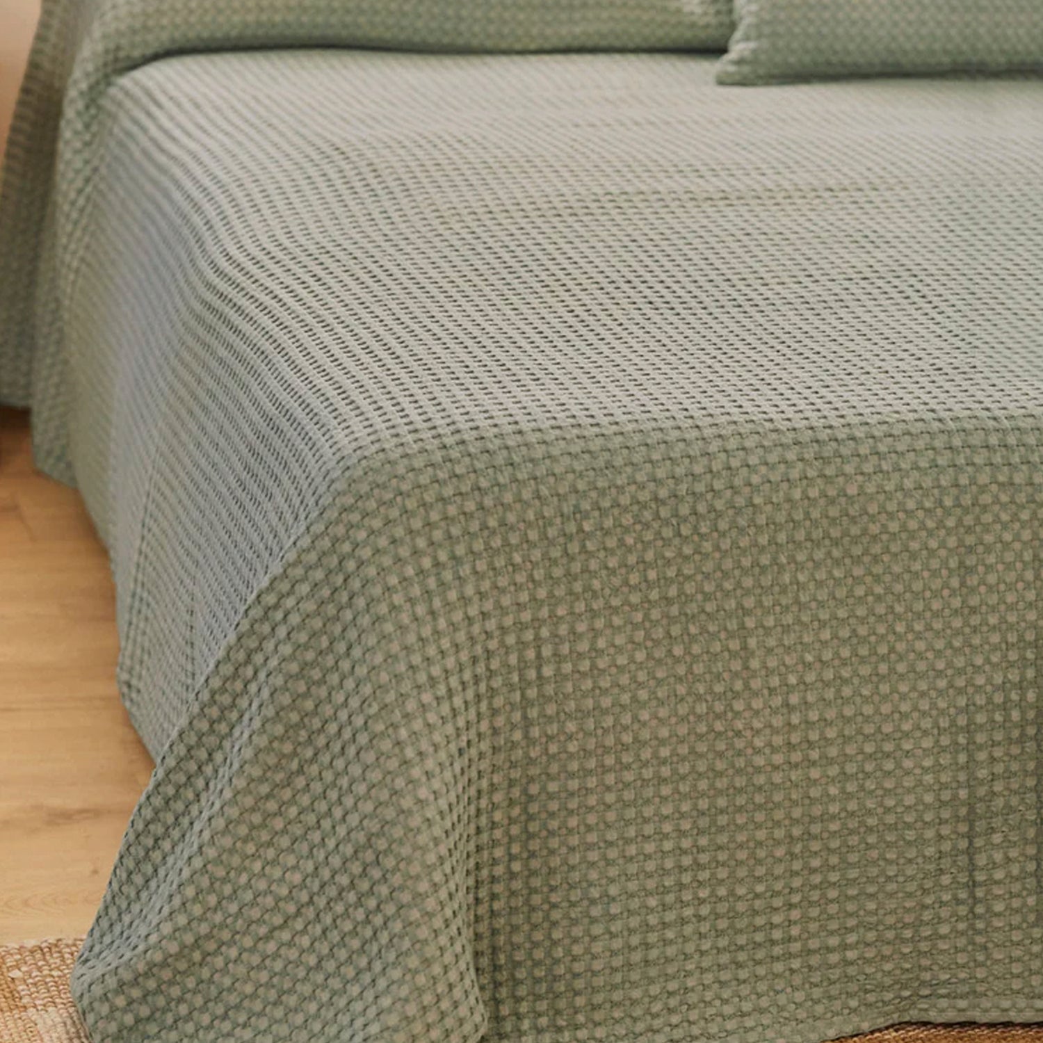 Cubrecama Ola 270x280 Menta (Cama King o Superking)