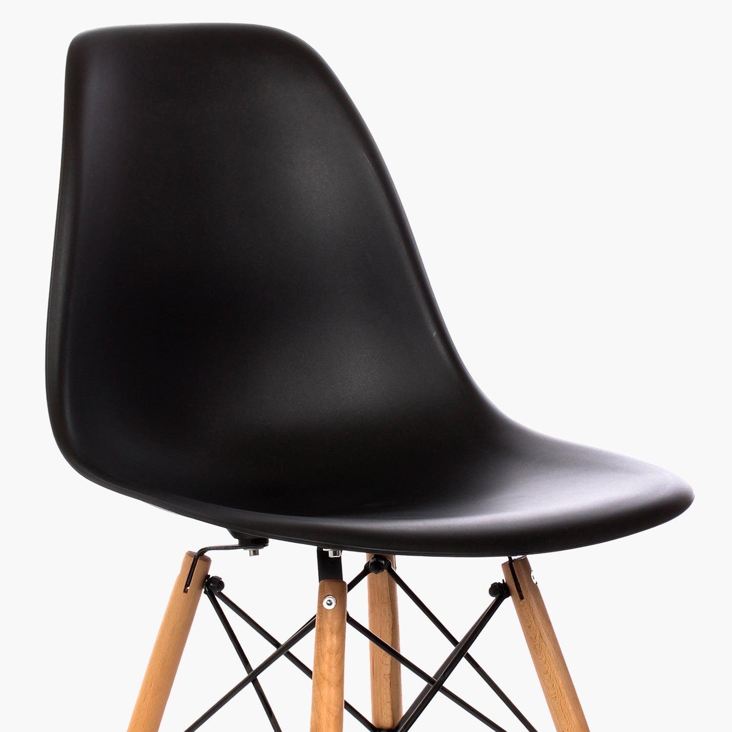 Silla DSW Réplica Eames Negro