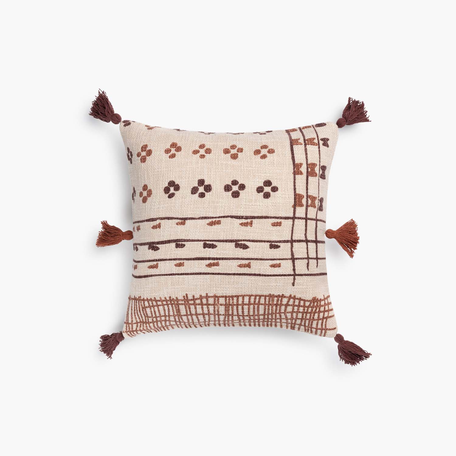 Funda Cojin Nilo Tierra 60x60