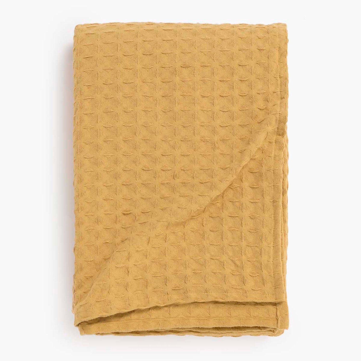 Cubrecama Panal 1 1/2 Plazas Amarillo