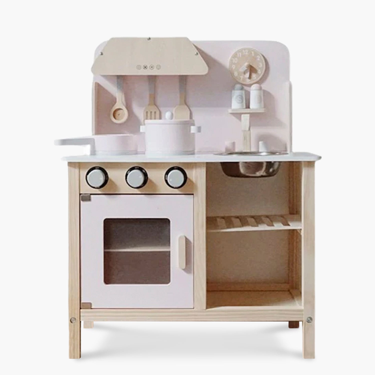 Cocina Infantil de Madera Maia Rosado