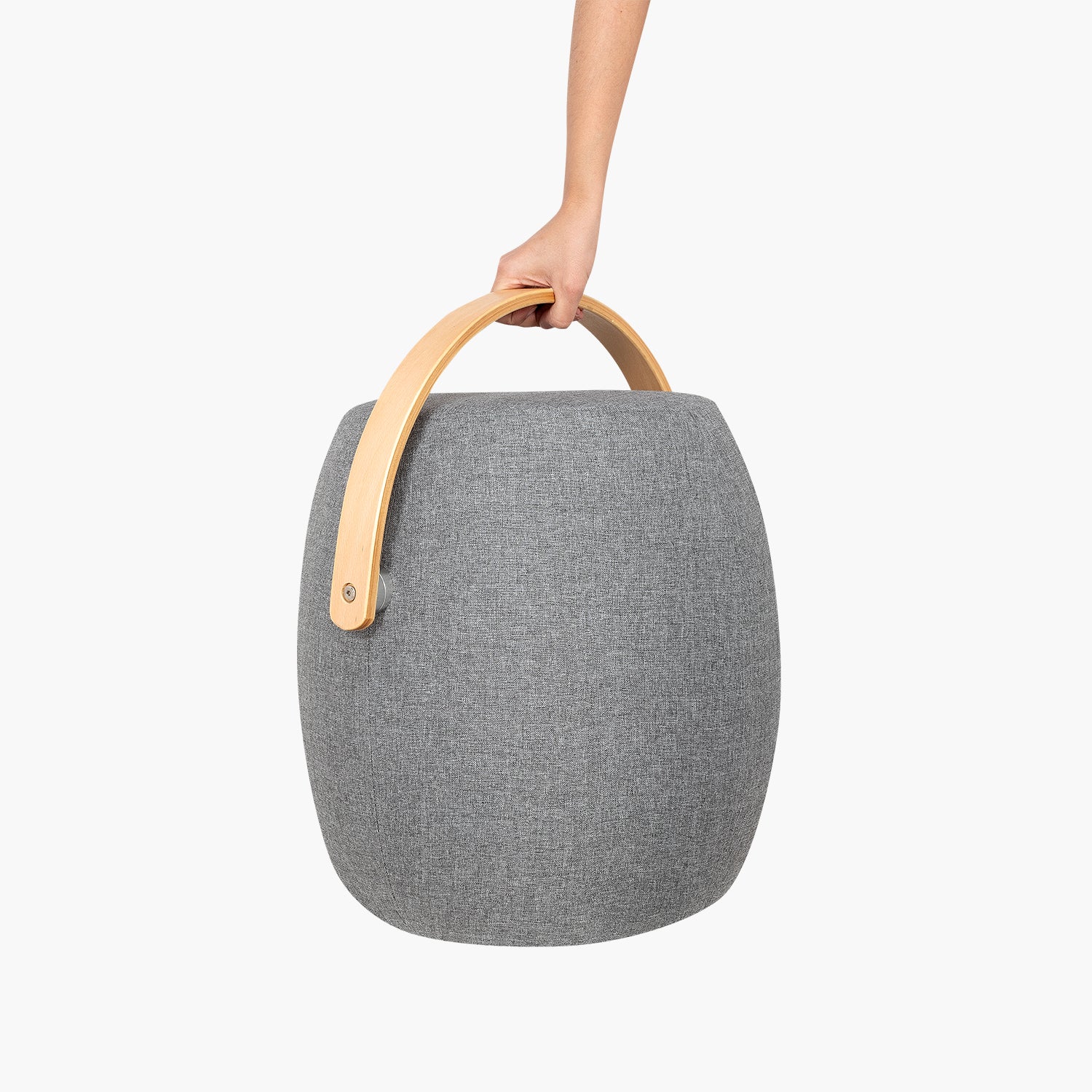 Pouf Asa de Madera LT Gris Claro