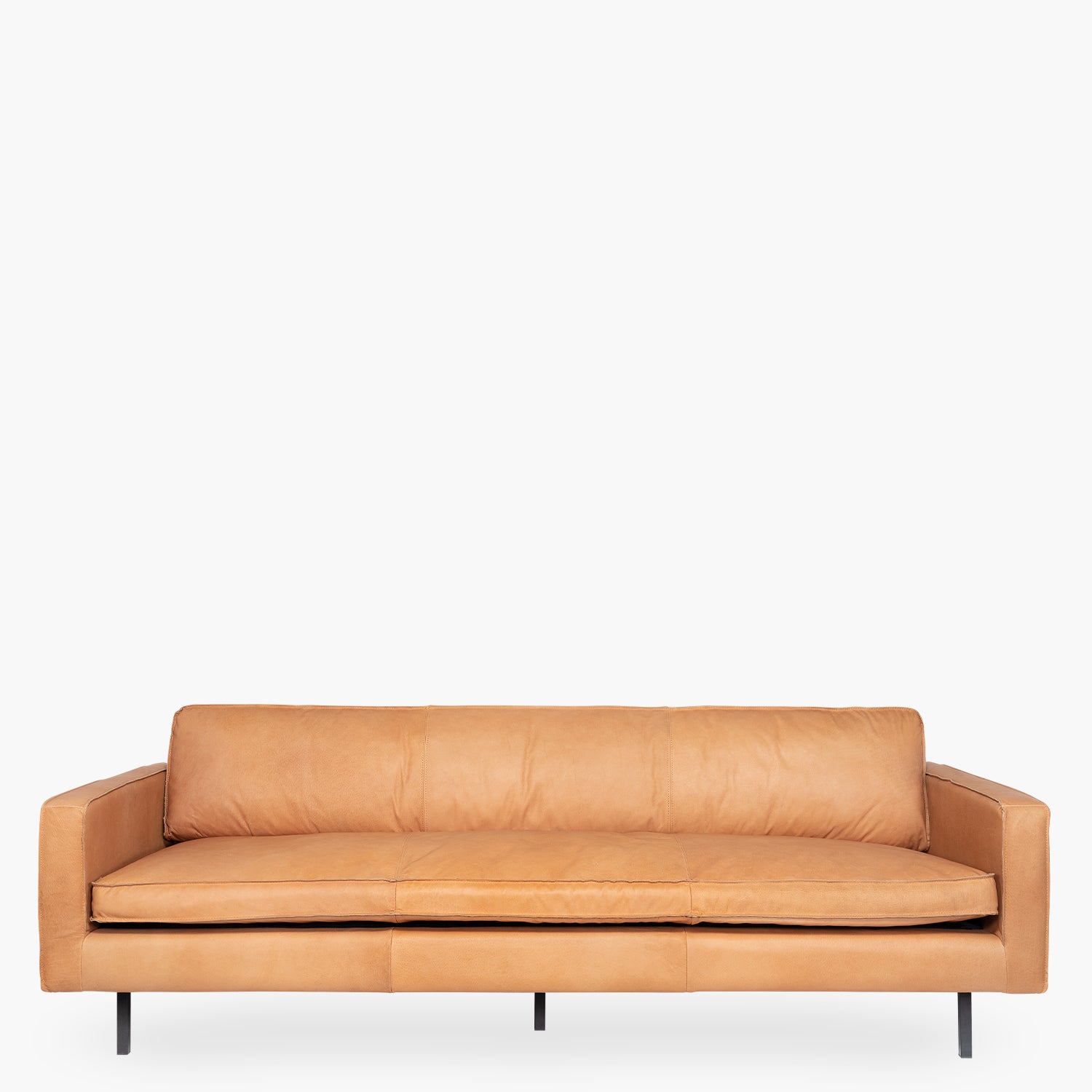 Sofa 3C Sinatra Cuero Cognac