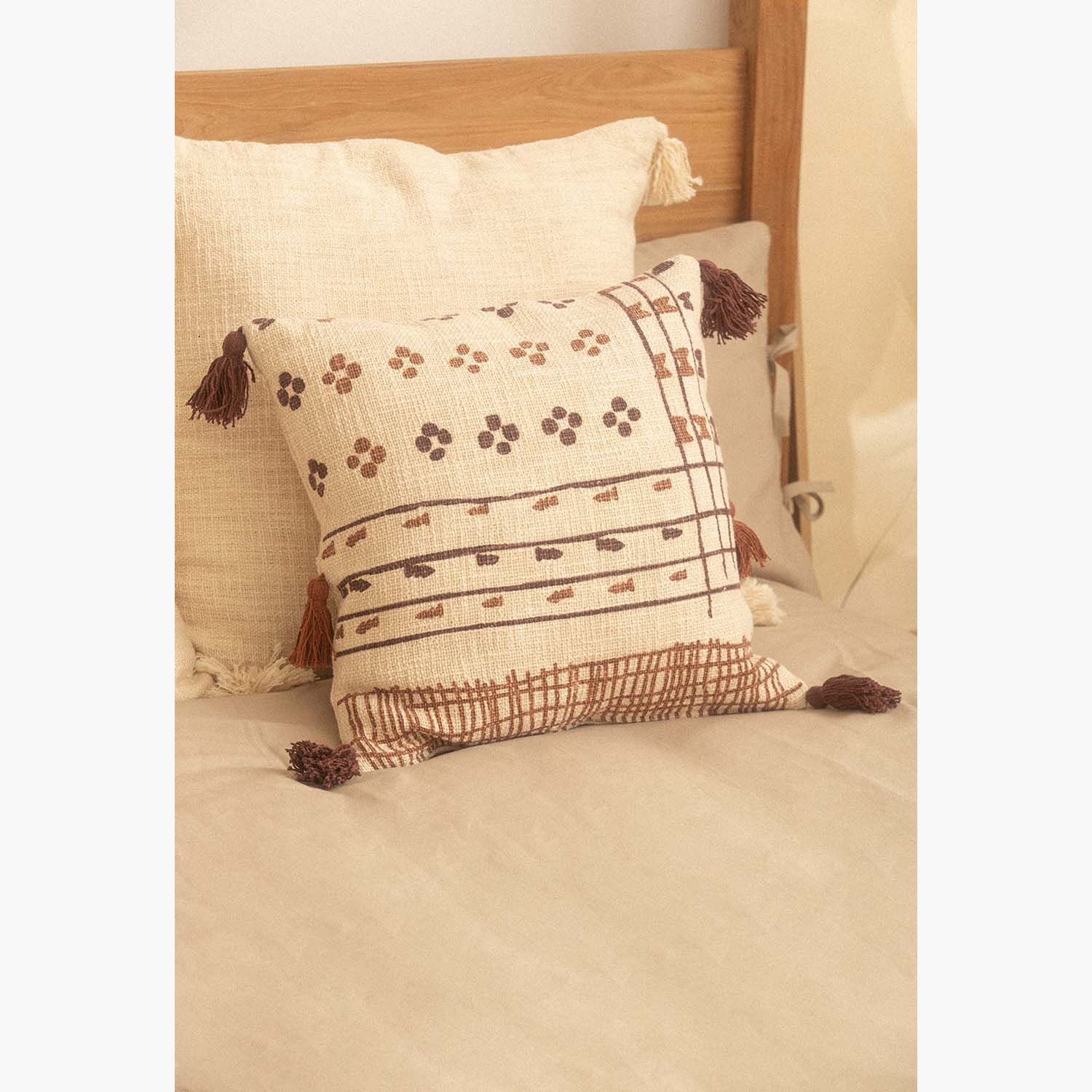 Funda Cojin Nilo Tierra 60x60