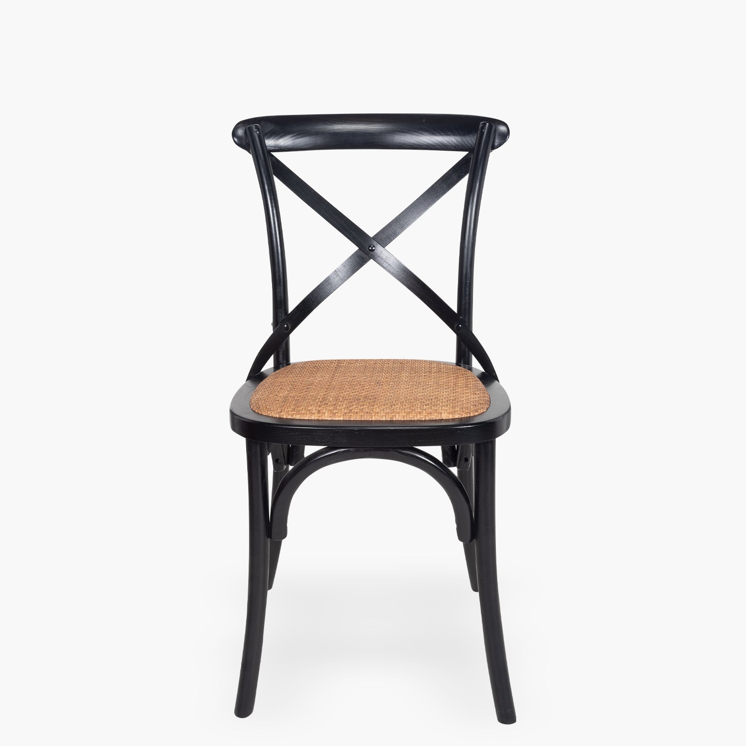 Silla Madera Tradition Rattan Negro