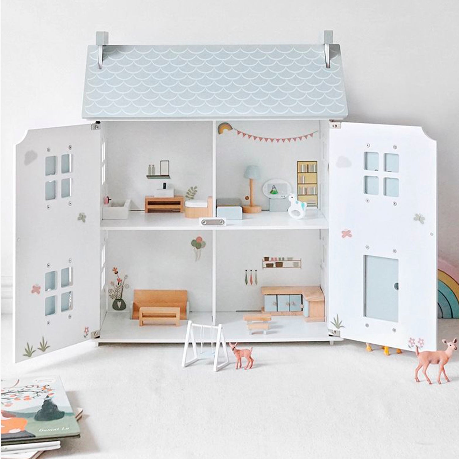 Casita de Muñecas Infantil de Madera Lucía Multicolor