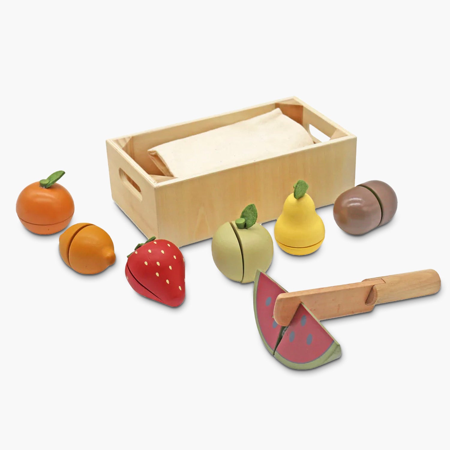 Set Frutas de Madera Multicolor