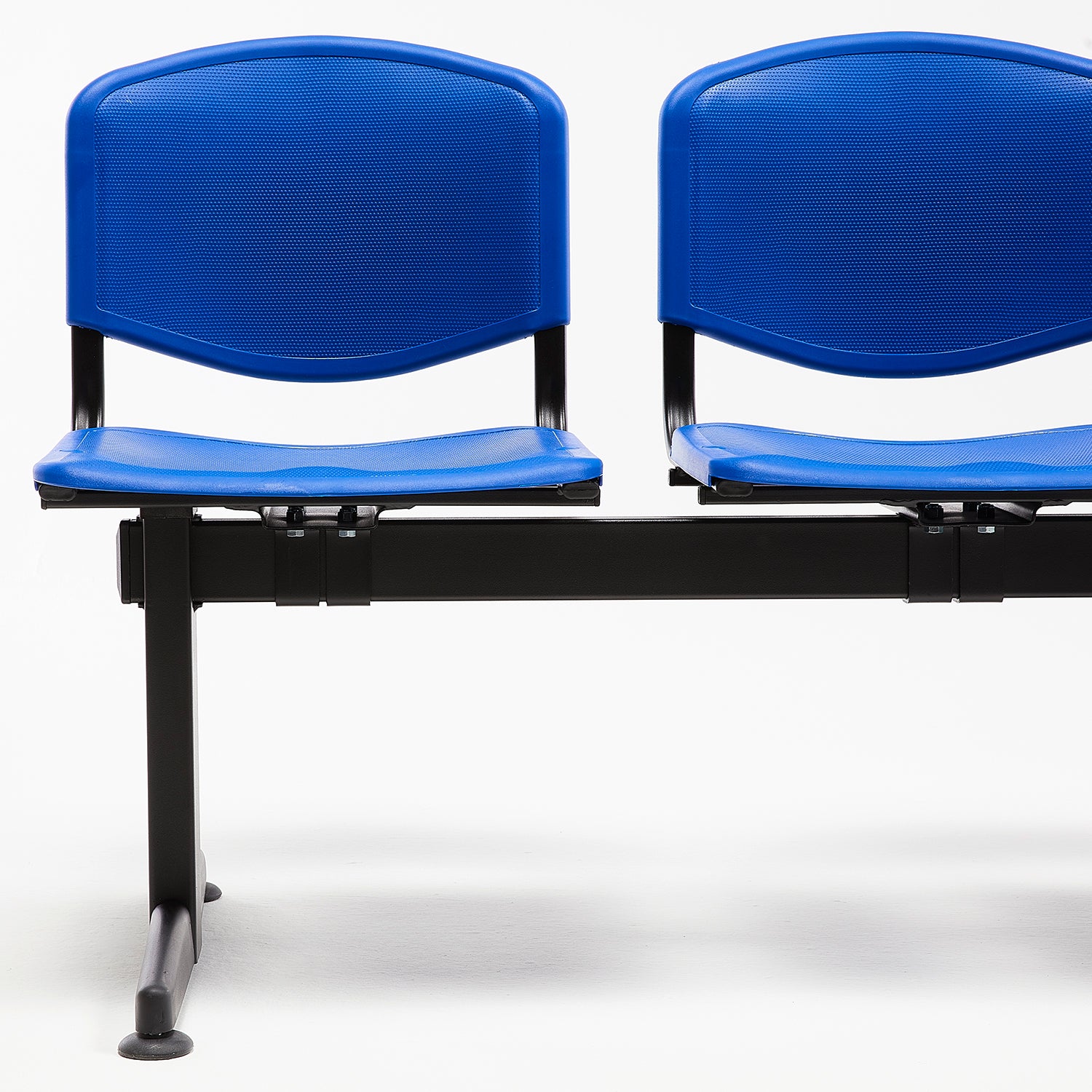 Banqueta Oficina Pata Luna ISO PP 5C Azul Base Negro - Form Design