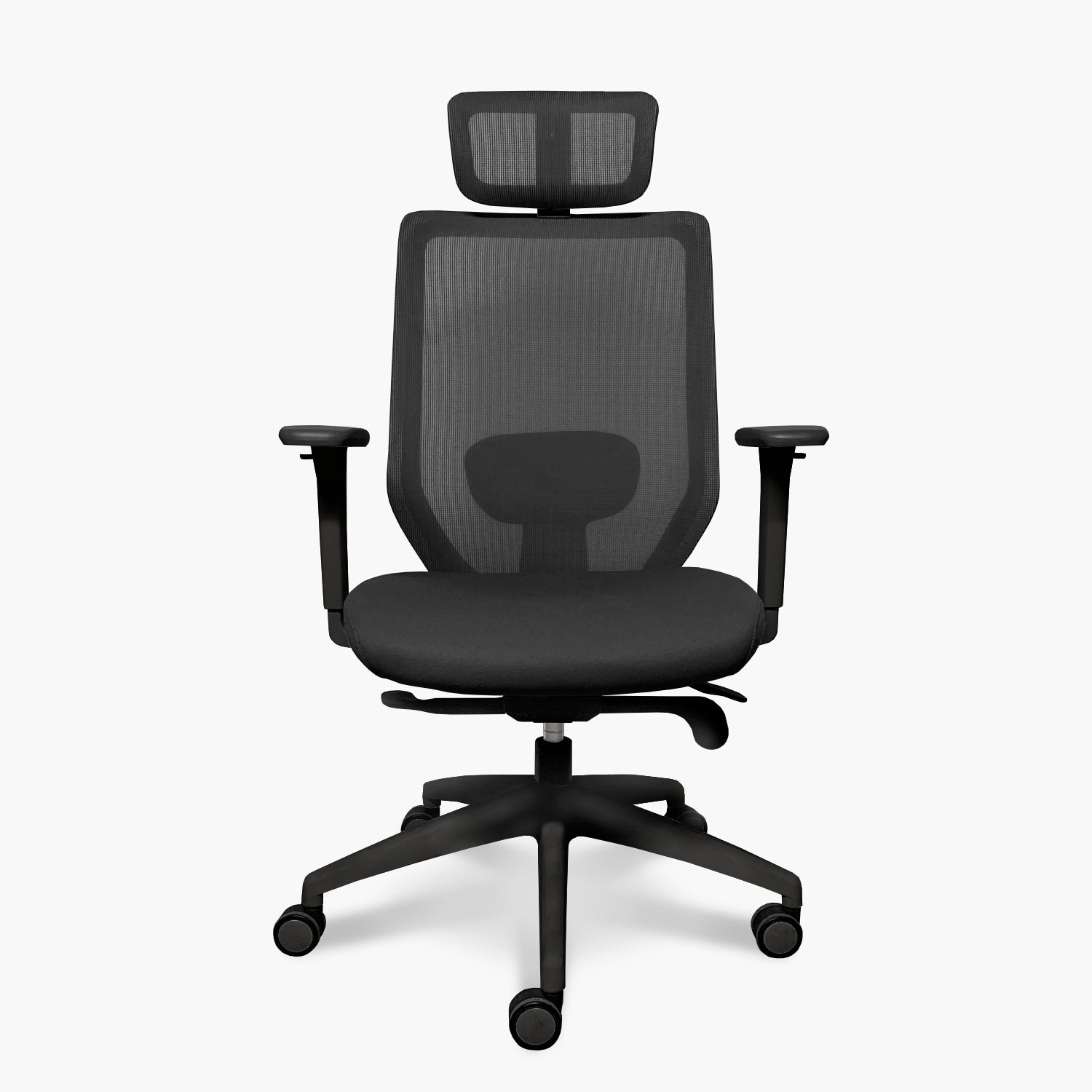 Silla Oficina Focus Negro con cabecero