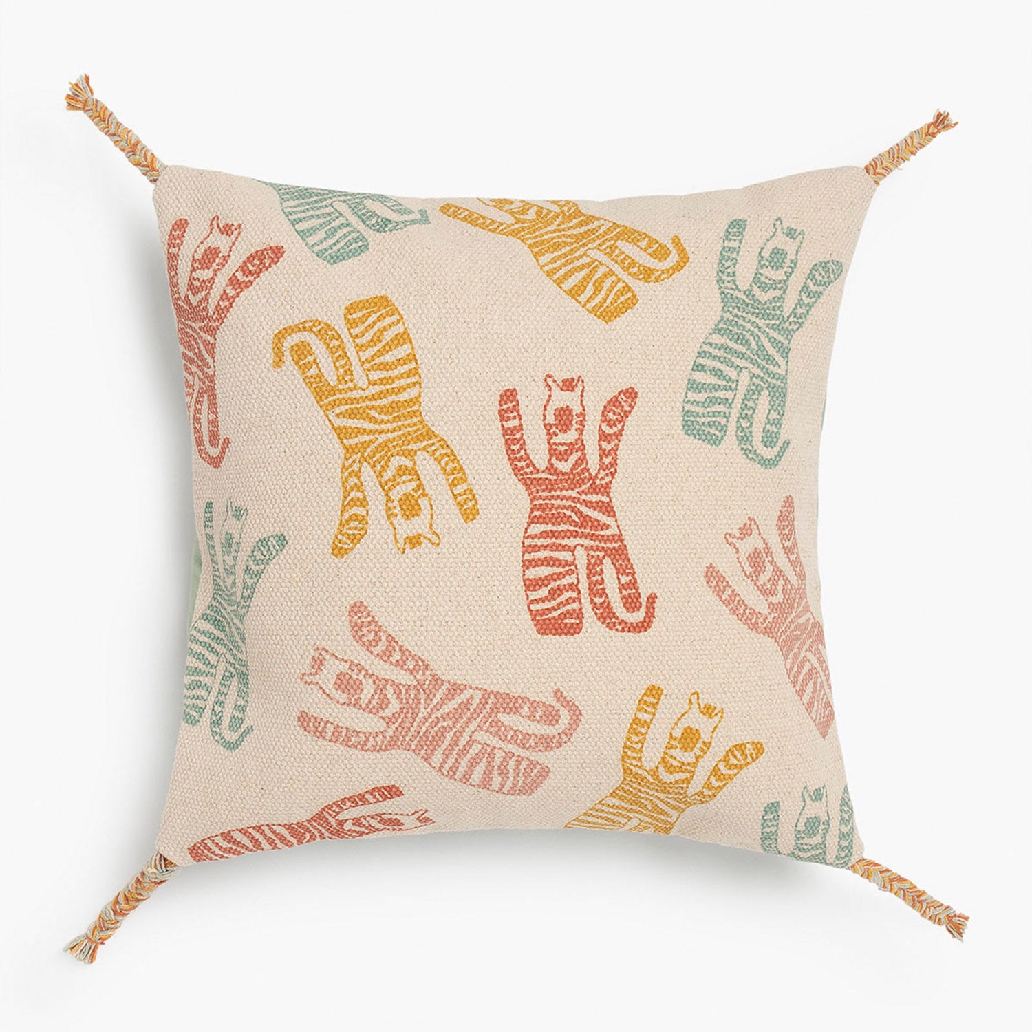 Funda Cojín Sabana Animals 60x60 Crudo