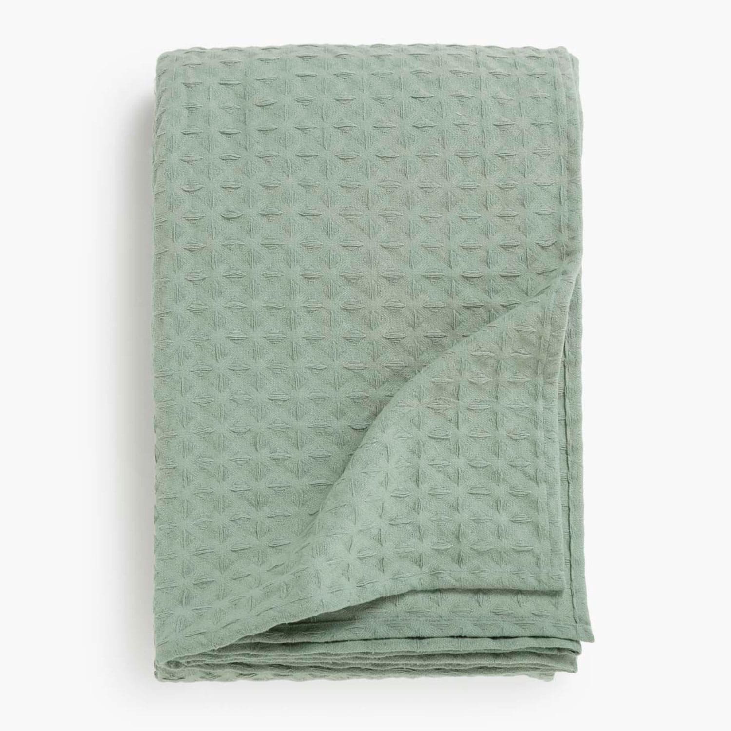 Cubrecama Panal 1 1/2 Plazas Verde